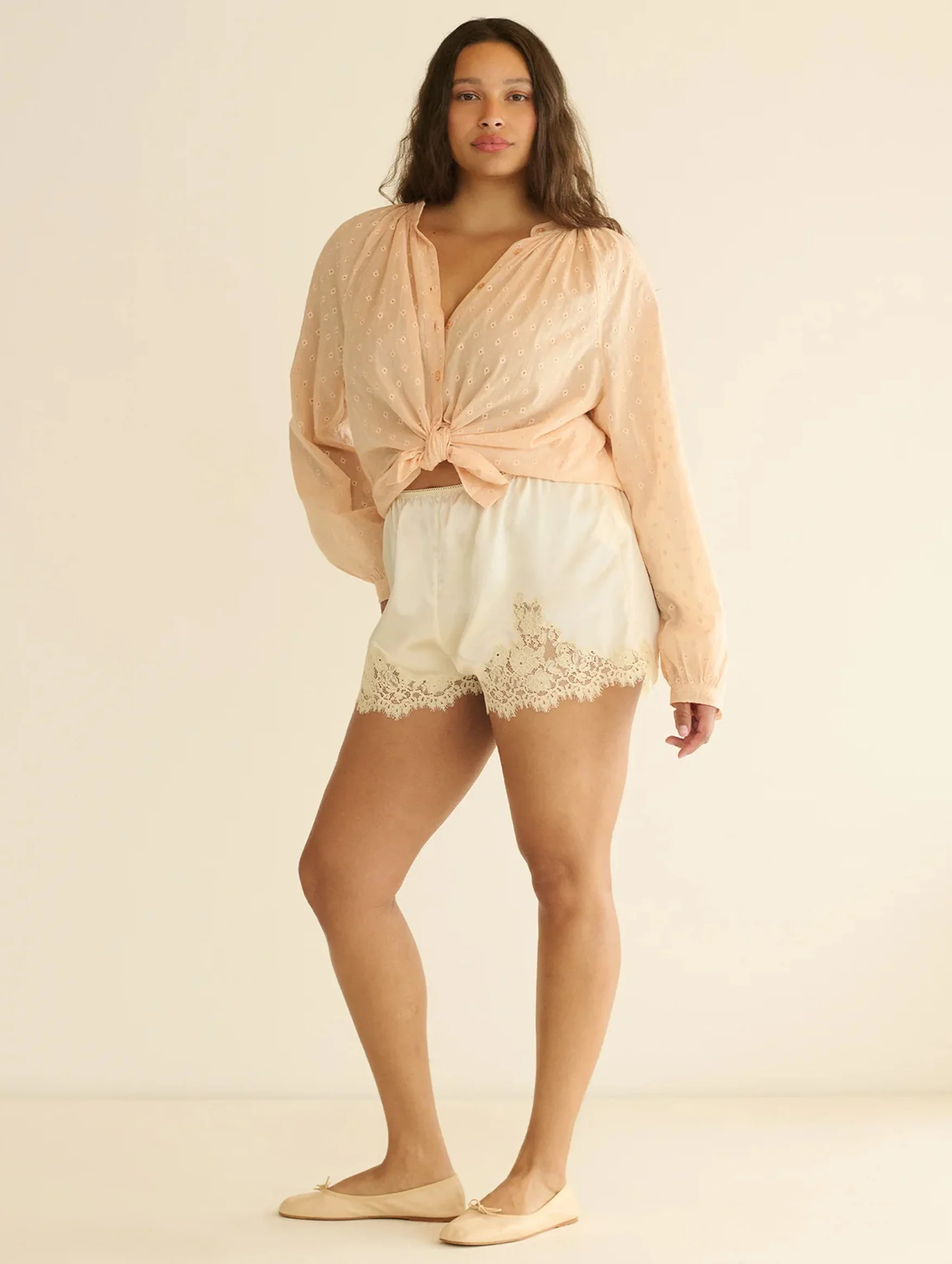 Iona Silk Short in Sea Salt - Image 3