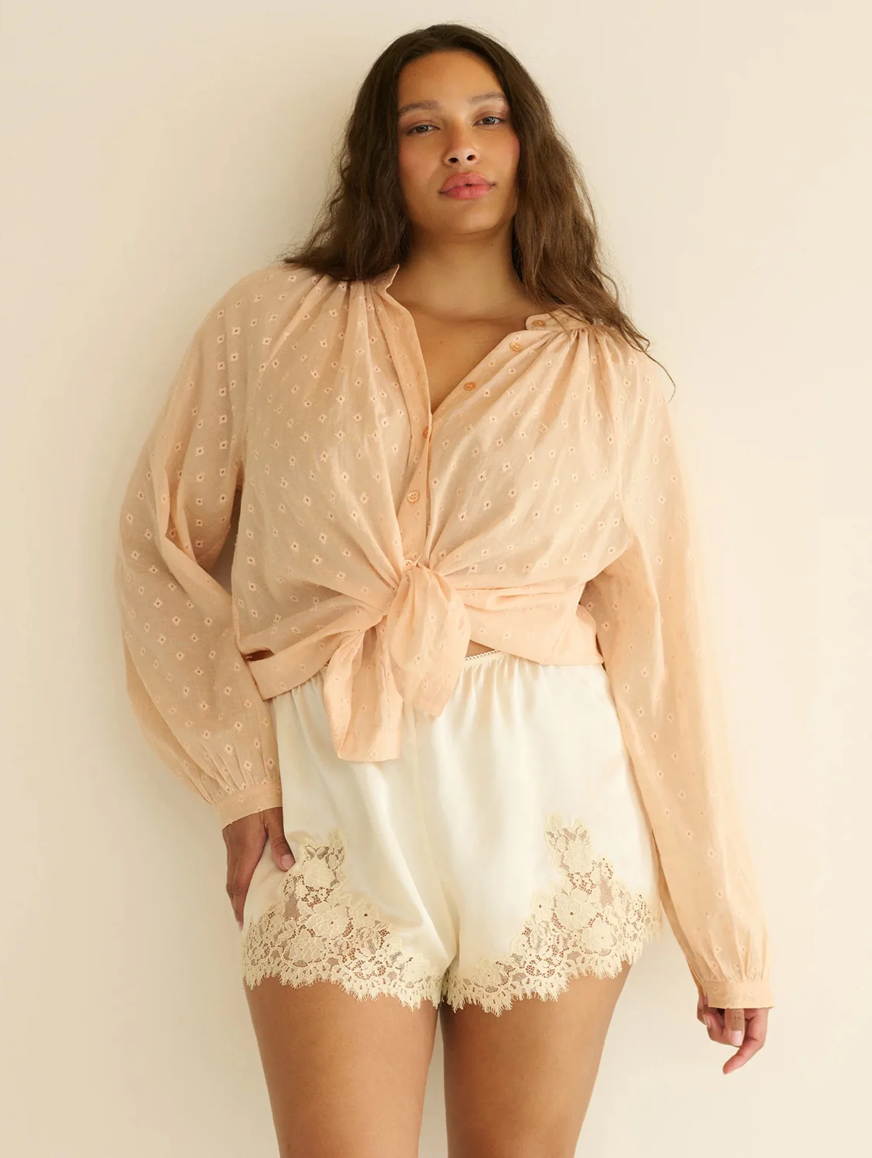 Iona Silk Short in Sea Salt - Image 4