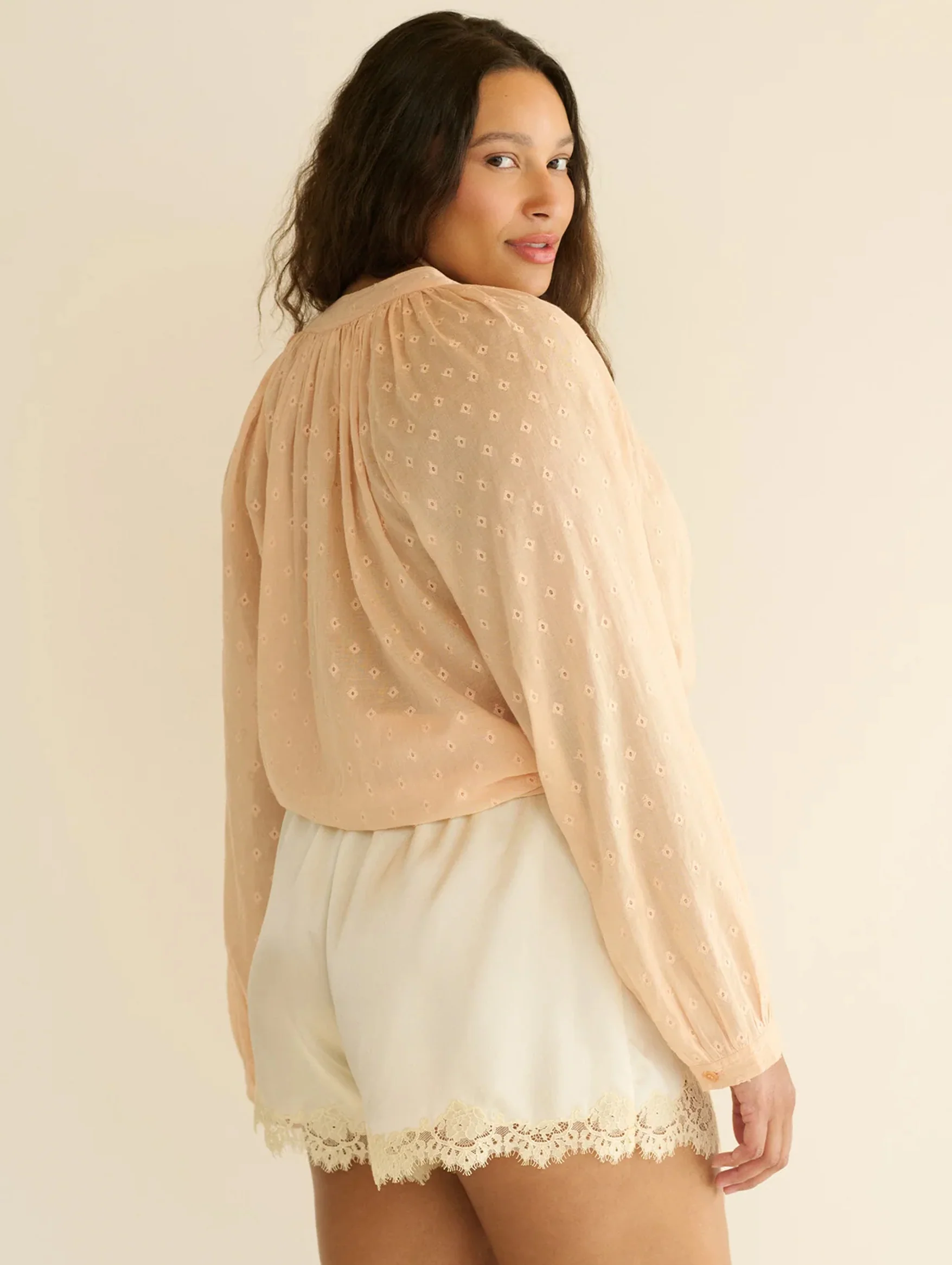 Iona Silk Short in Sea Salt - Image 5