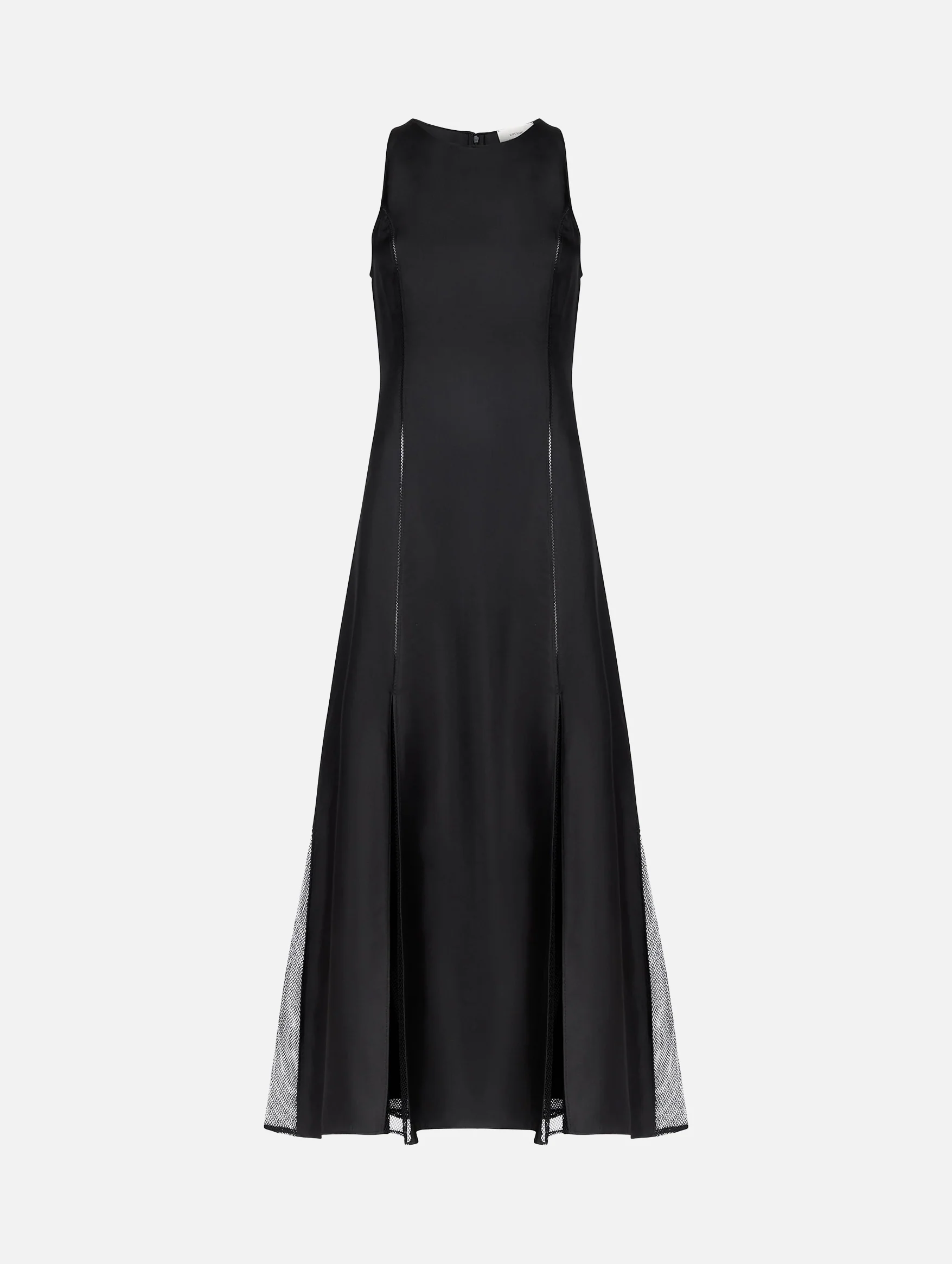 Iraka Silk Detailed Maxi Dress in Black