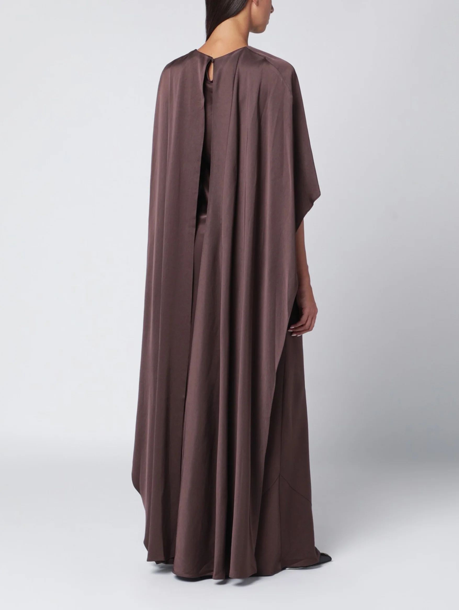 Izel Cape Gown in Chocolate - Image 4