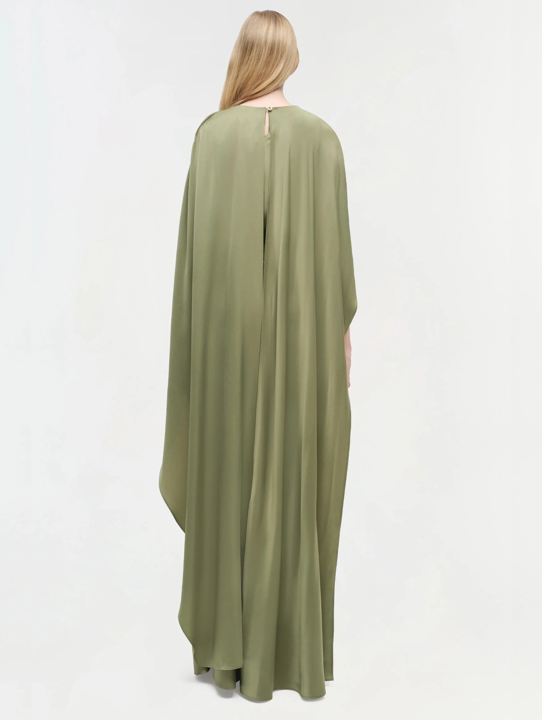 Izel Cape Gown in Olive - Image 5