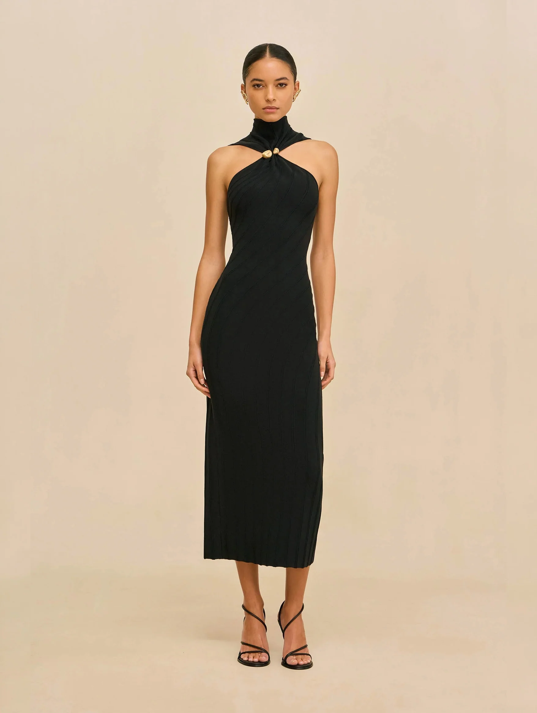 Jessica Knit Dress in Black