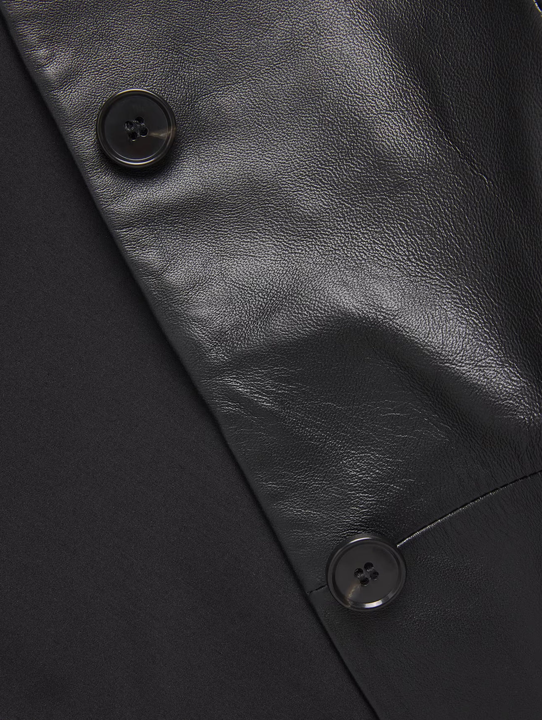 Juno Leather Jacket in Black - Image 5