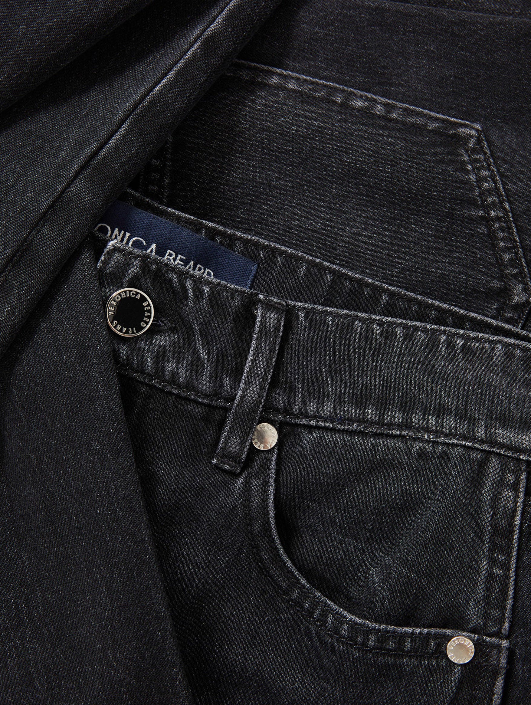 Kasey Wide Leg Jean in Washed Onyx - Image 6