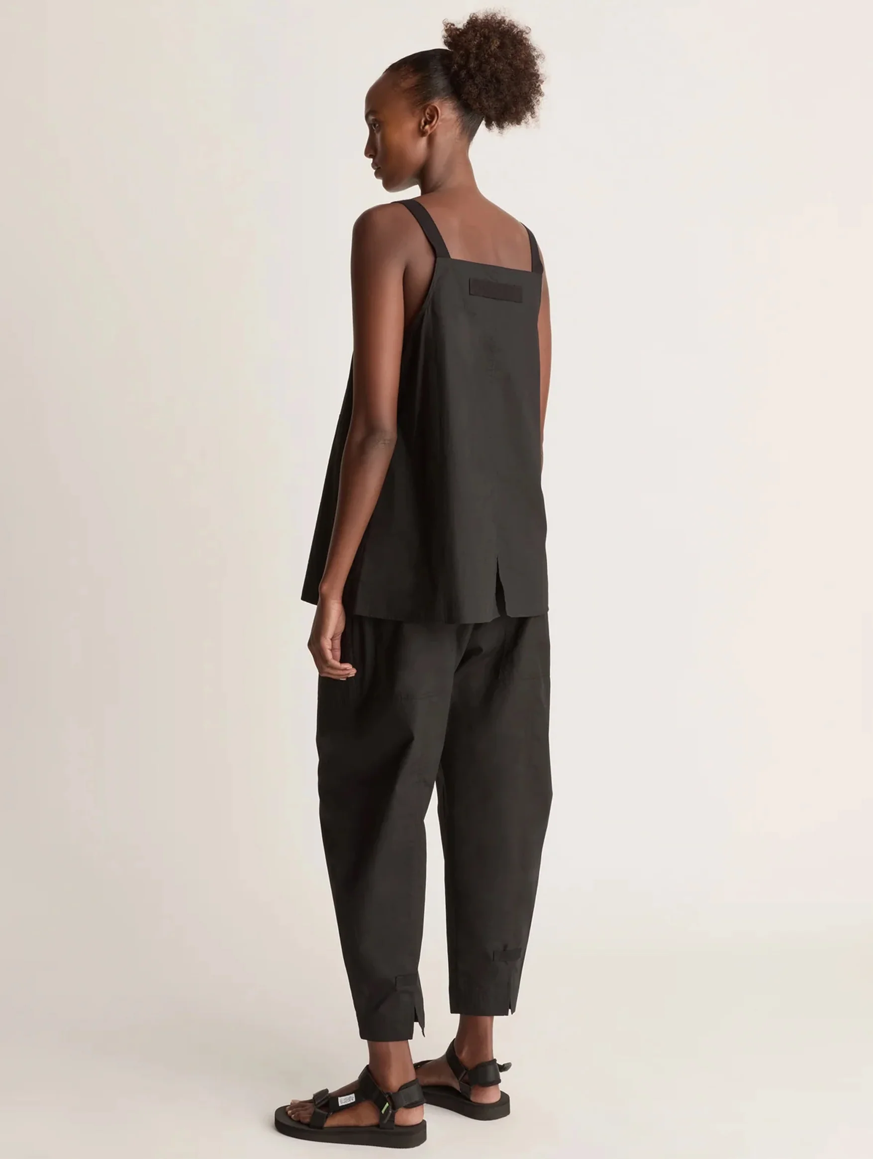 LM Poplin Cami in Black - Image 4