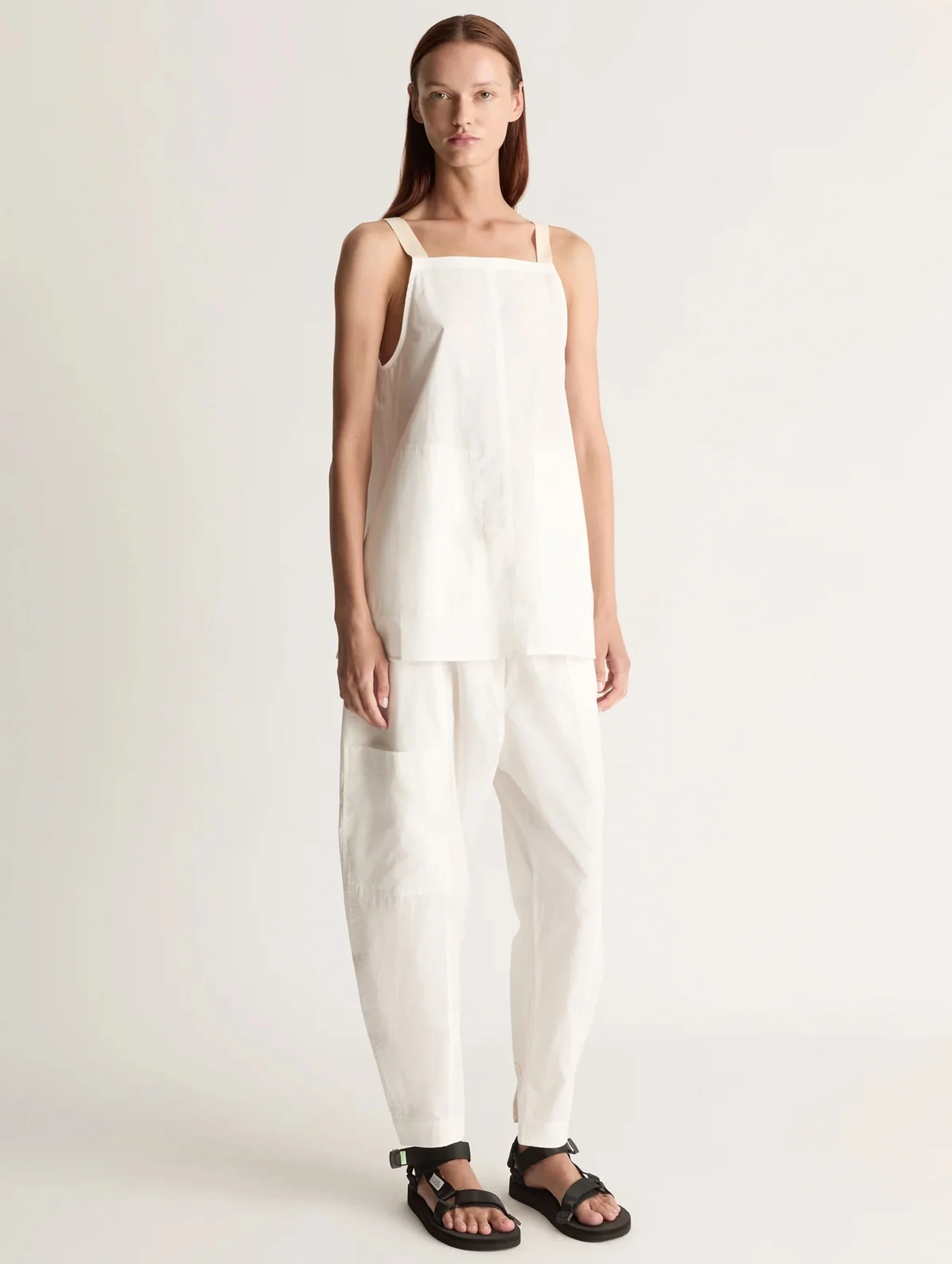LM Poplin Cami in Natural - Image 3