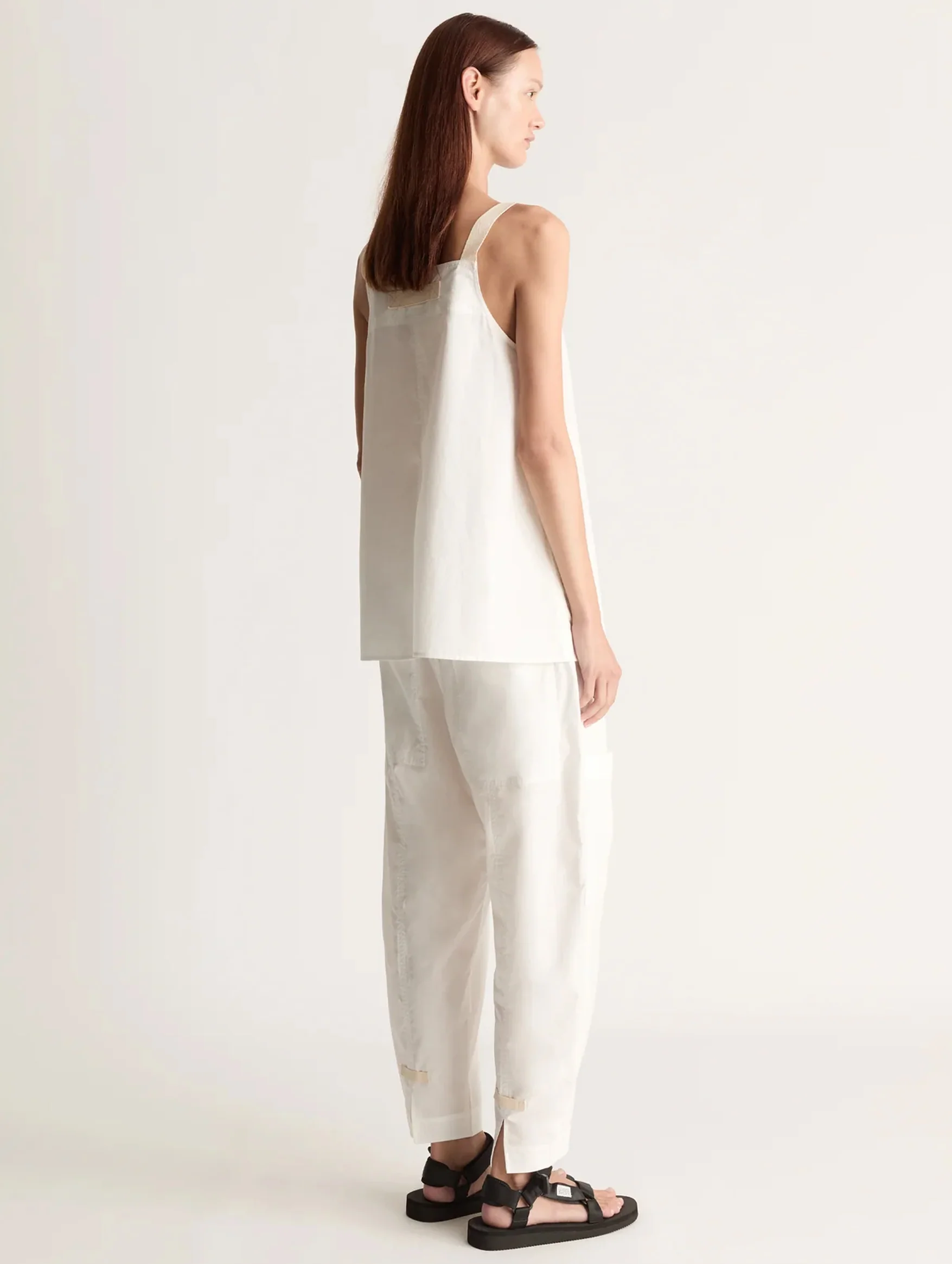 LM Poplin Cami in Natural - Image 4