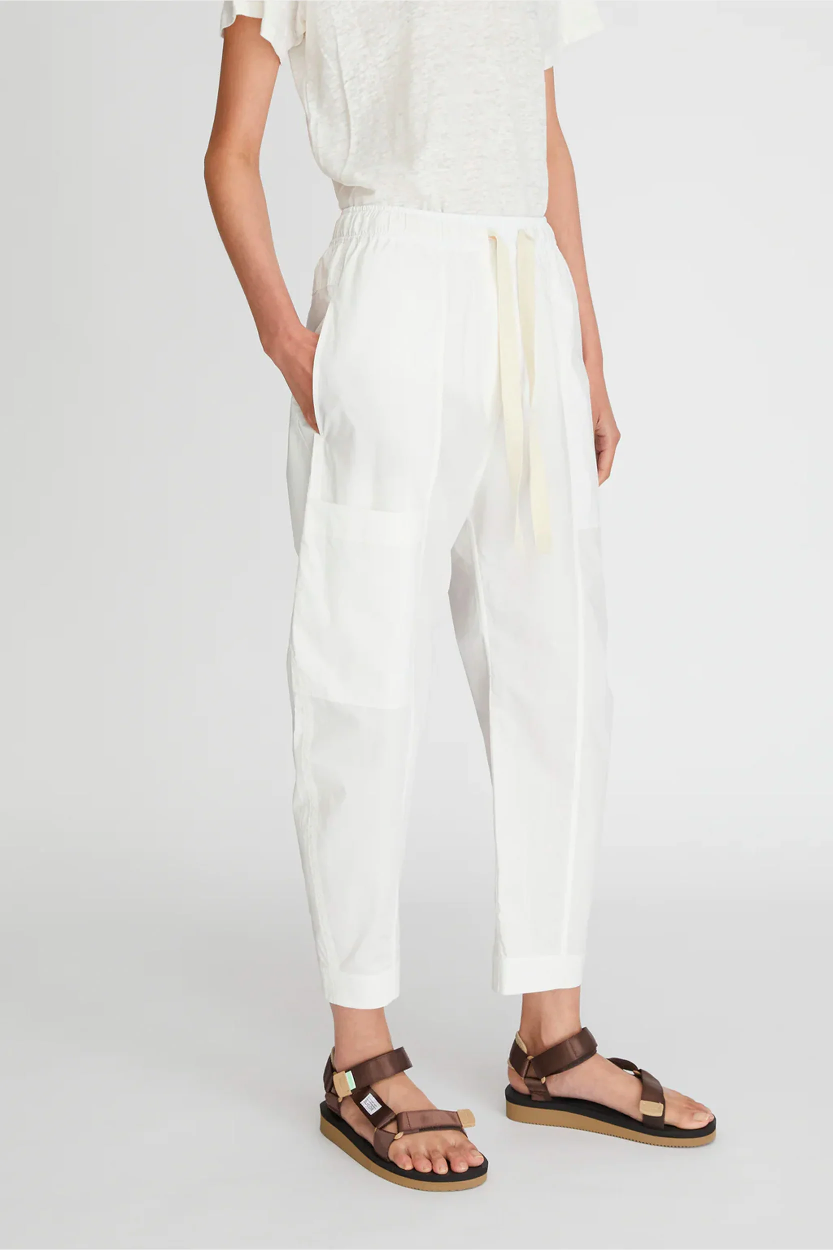 LM Poplin Pant in Natural - Image 3