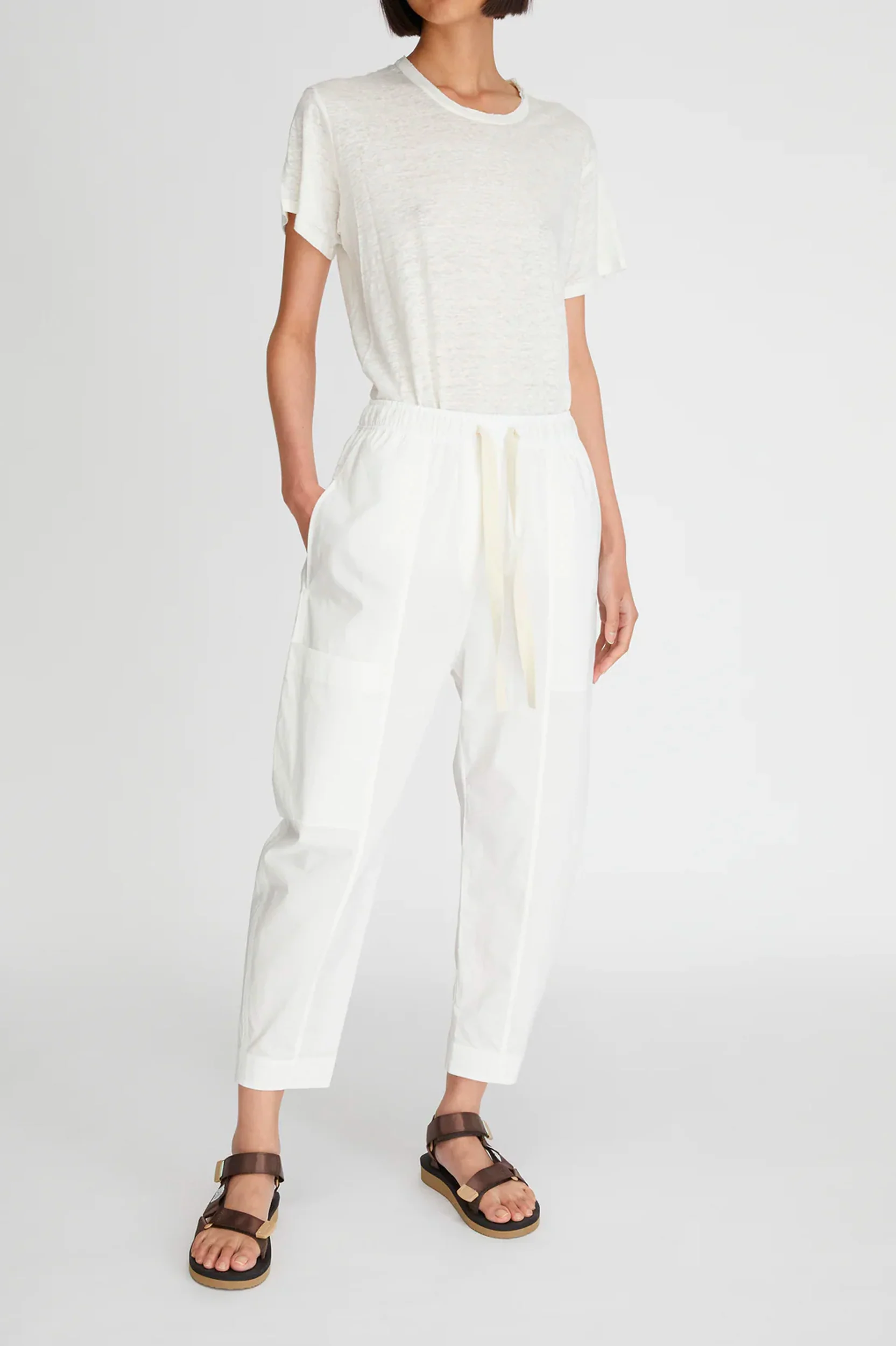 LM Poplin Pant in Natural - Image 5