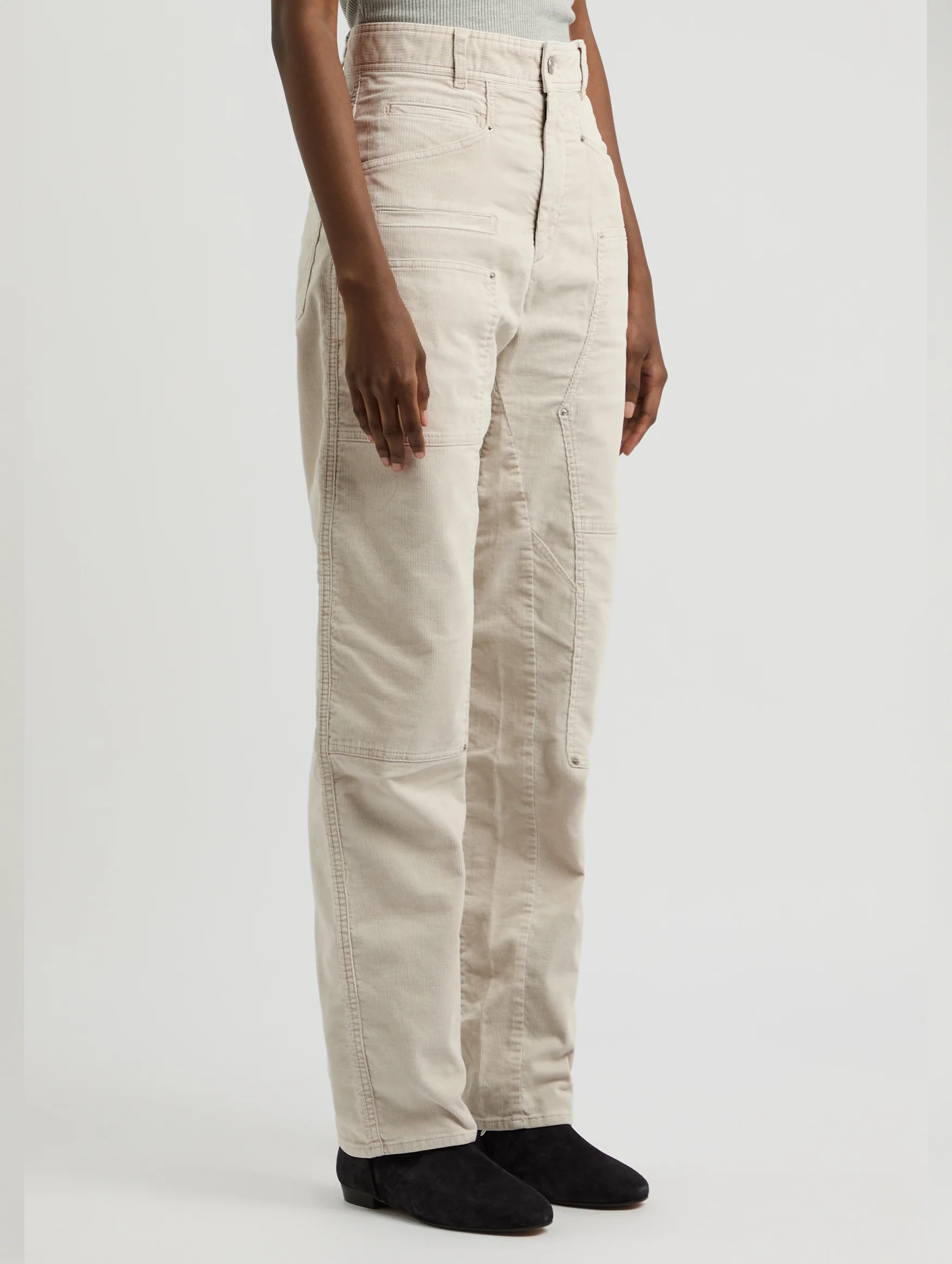 Lois Trousers in Ecru - Image 3
