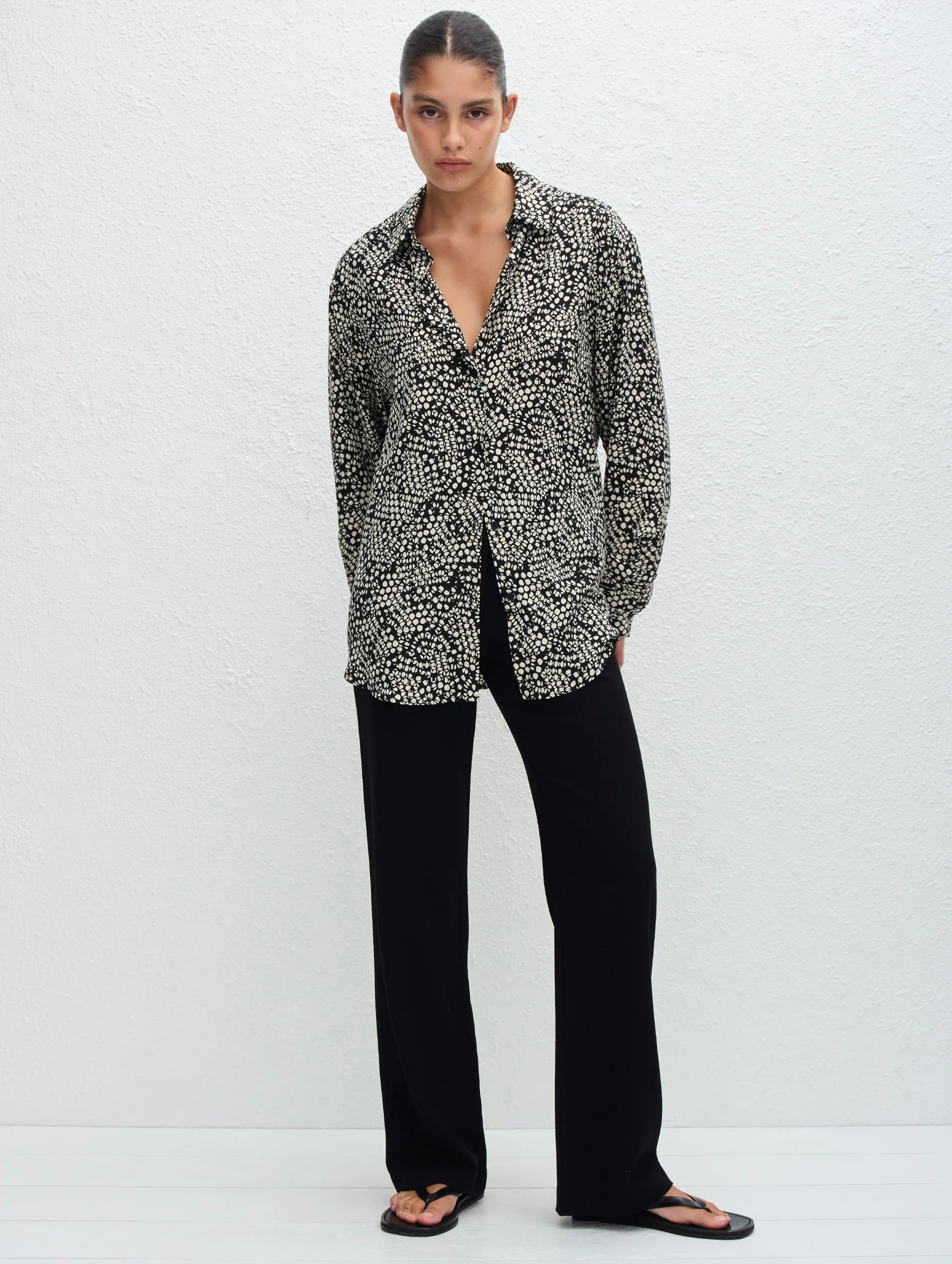 Long Sleeve Silk Shirt in Kyoto - Image 4