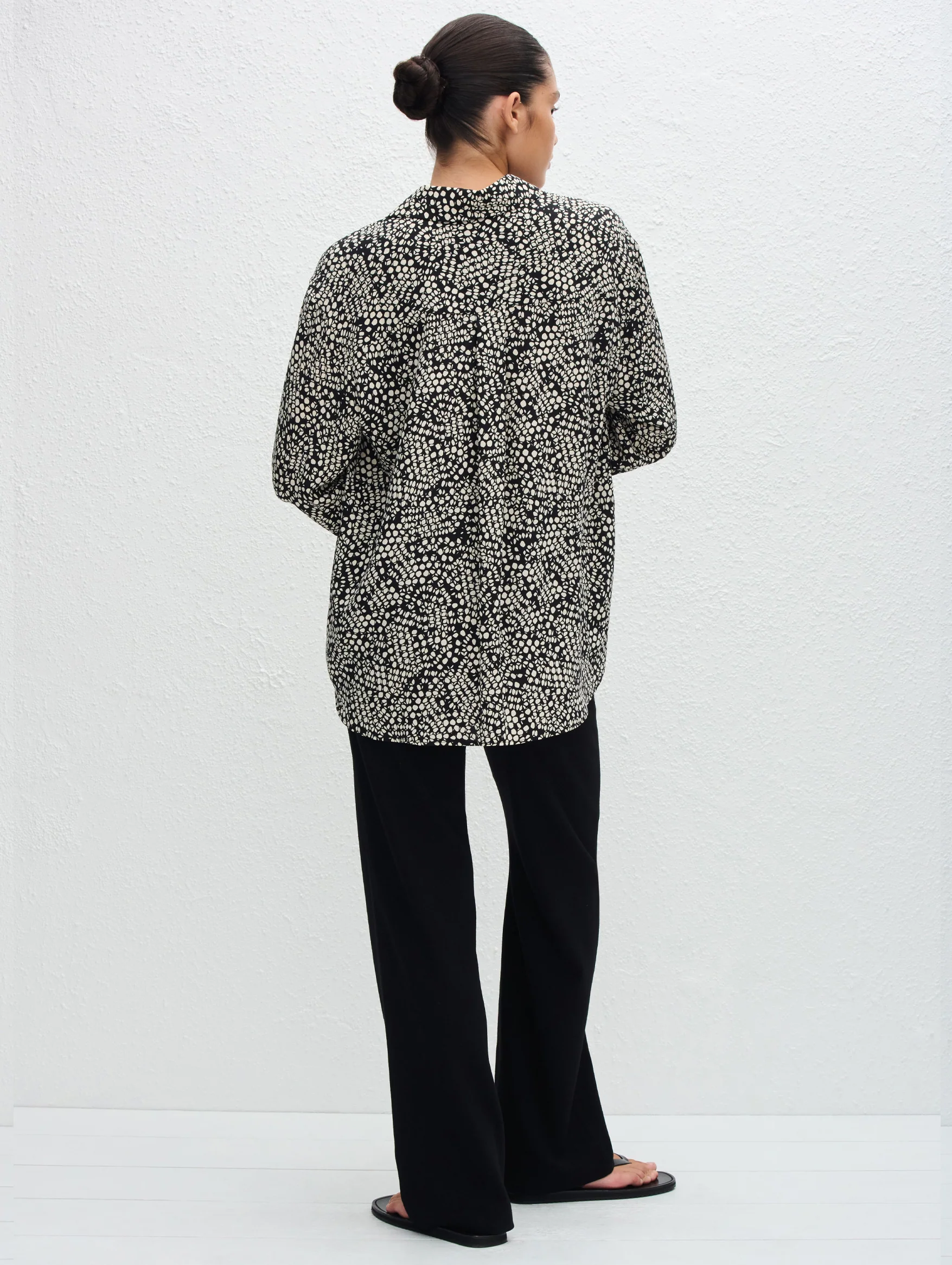 Long Sleeve Silk Shirt in Kyoto - Image 6