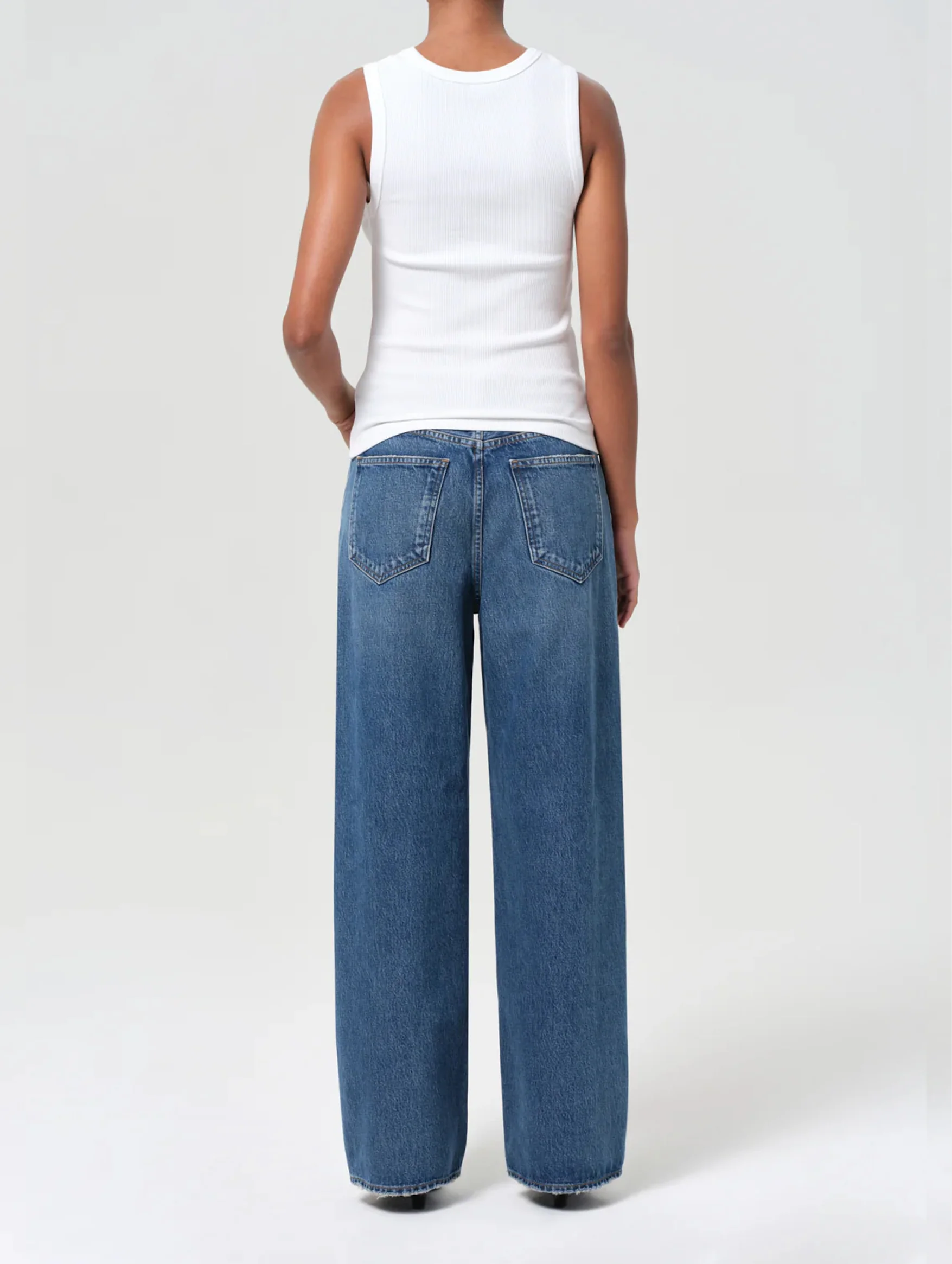 Low Slung Baggy Jean in Essence - Image 3