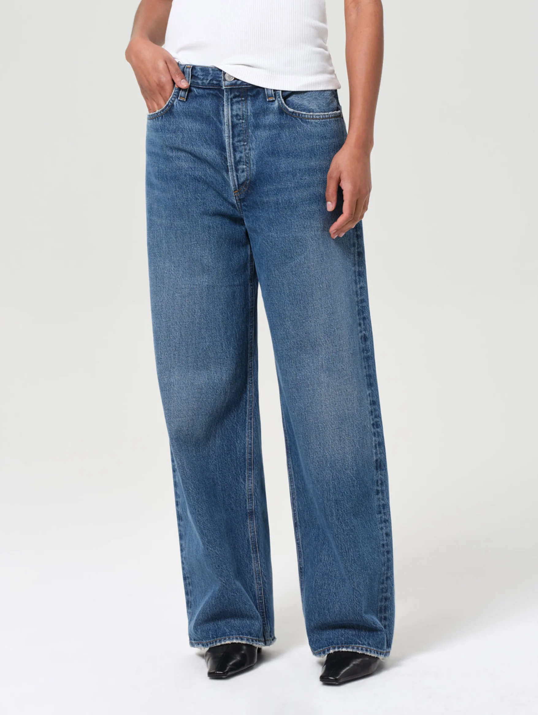 Low Slung Baggy Jean in Essence - Image 5