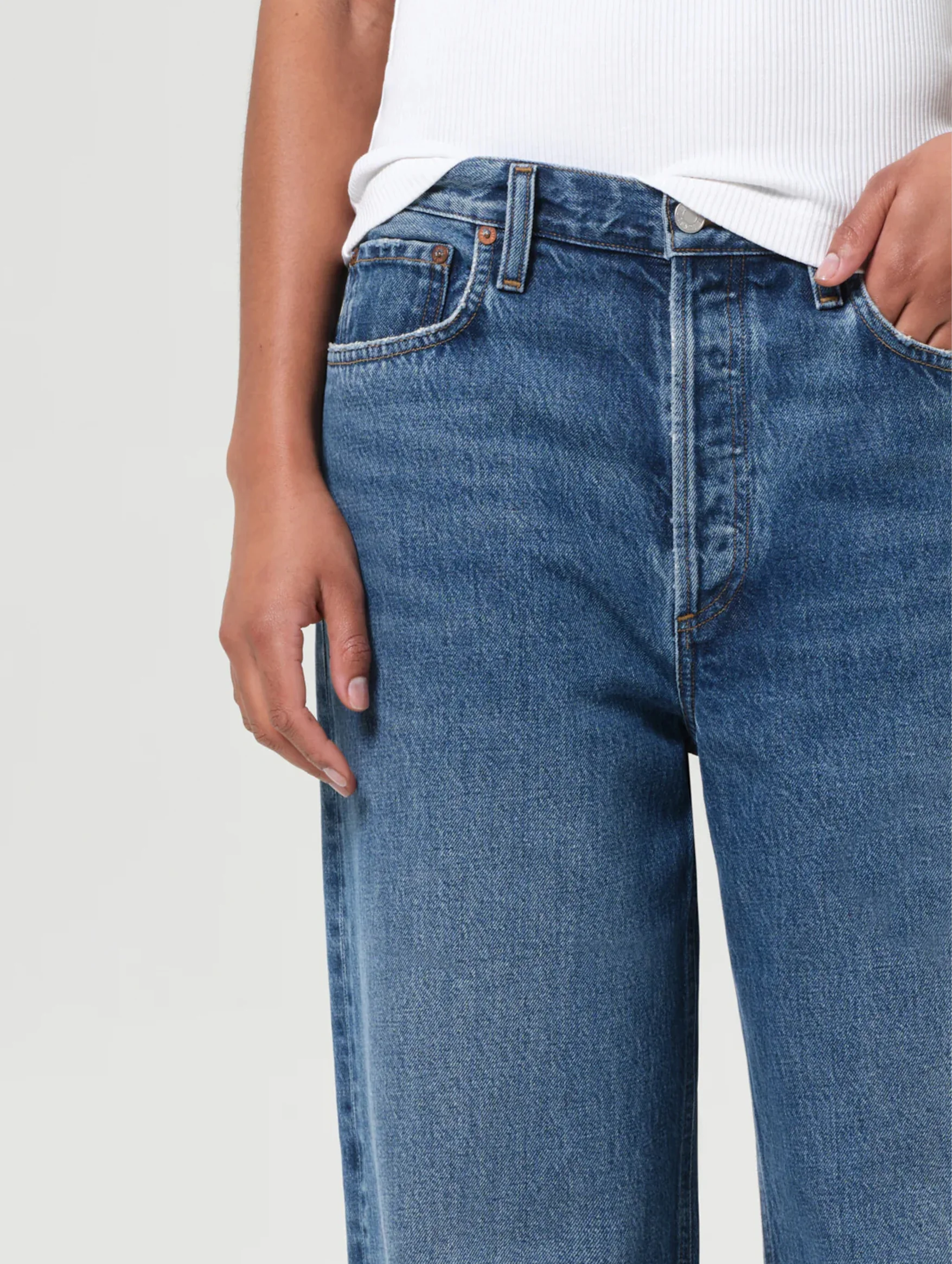 Low Slung Baggy Jean in Essence - Image 6