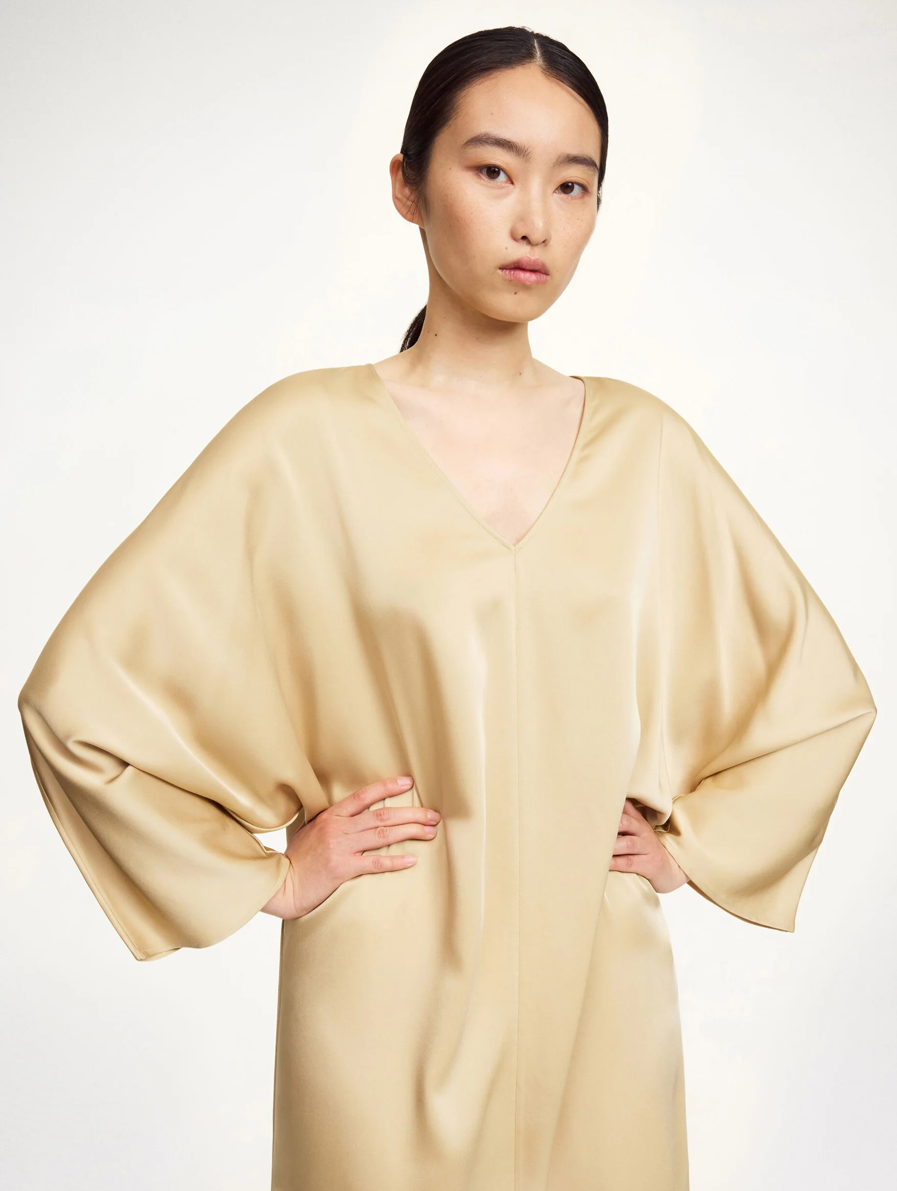 Lucina Dress in Old Beige - Image 4