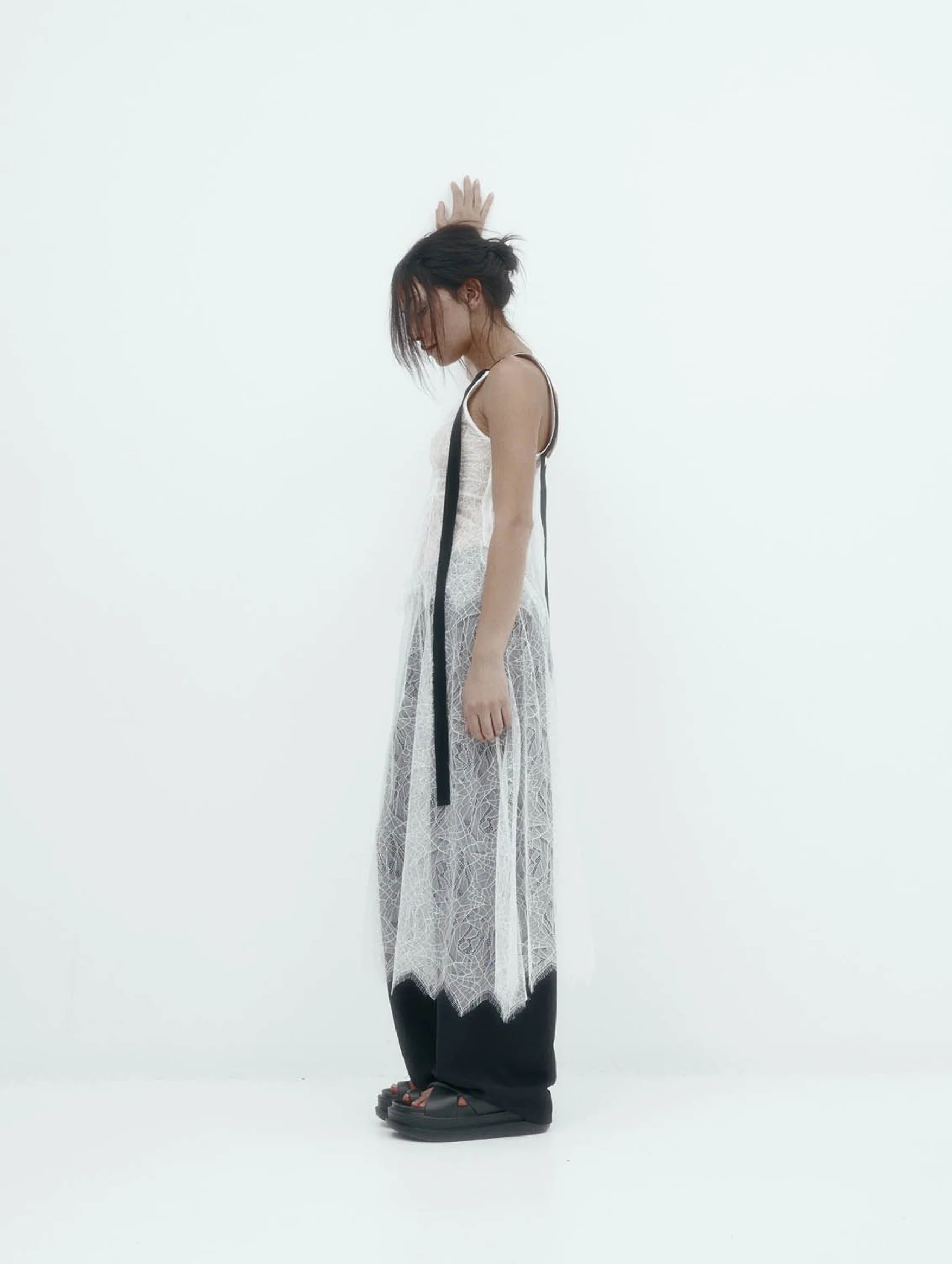 Lucinda Dress in White Lace - Image 4