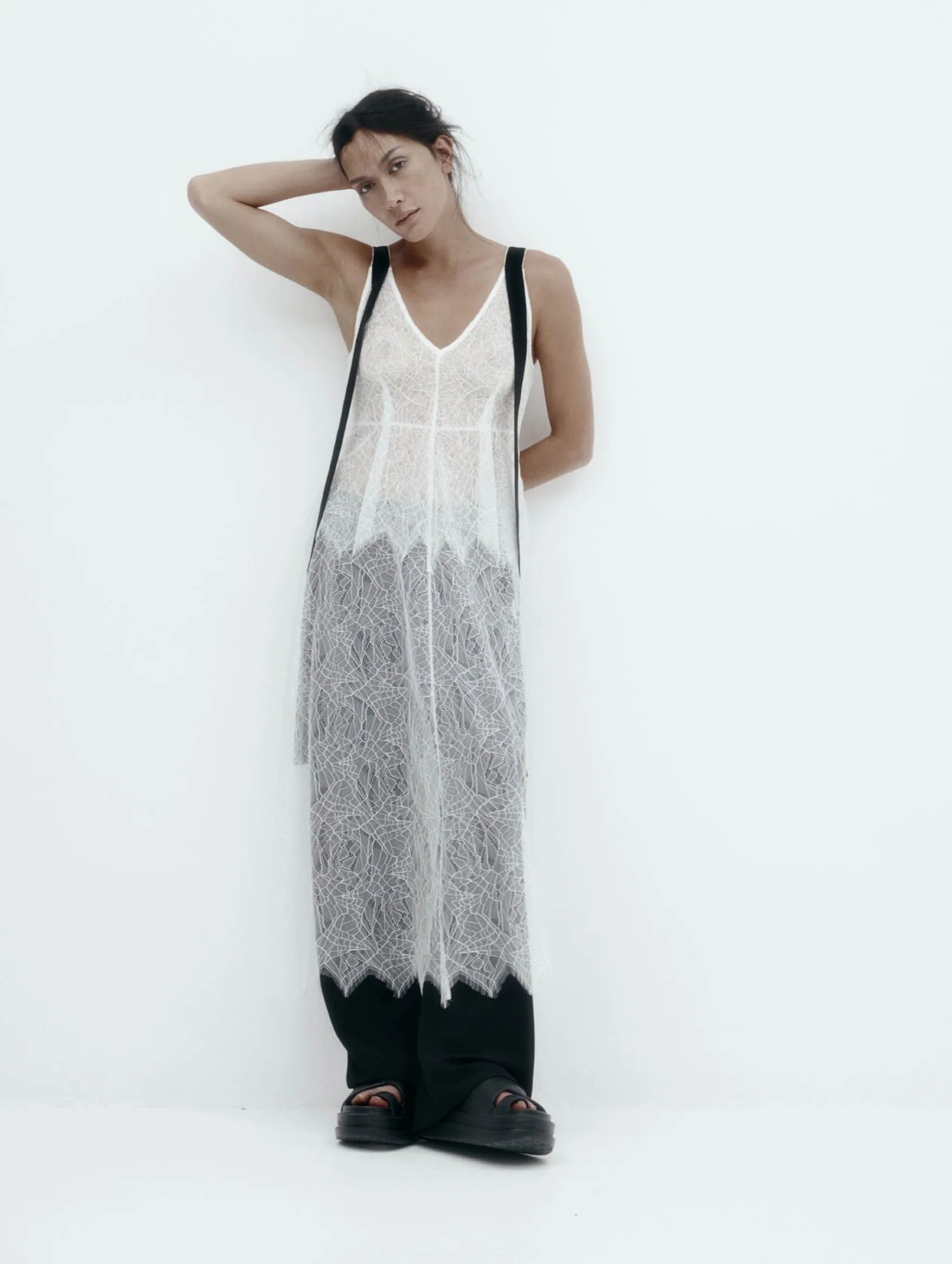 Lucinda Dress in White Lace - Image 5