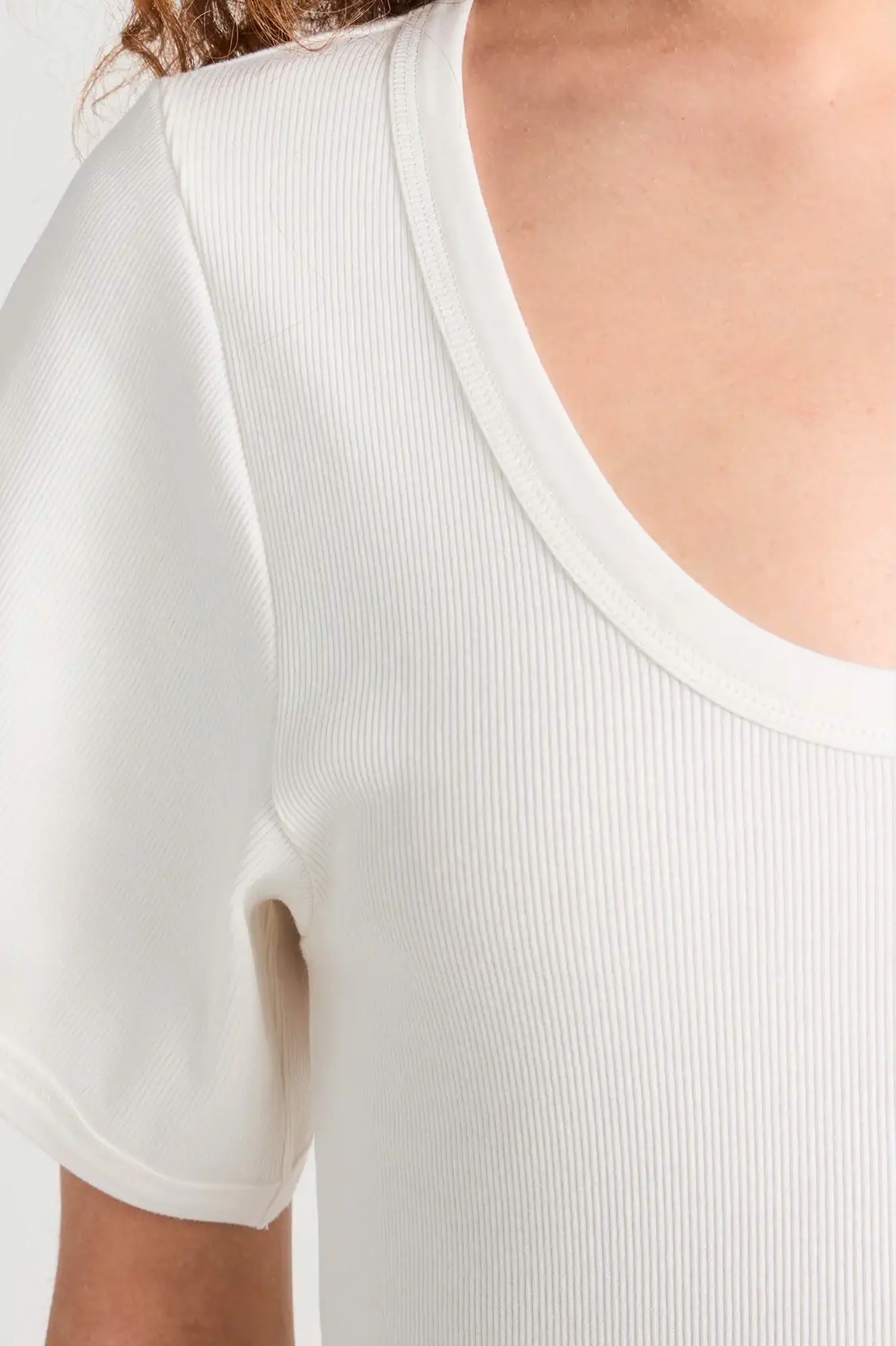 Lunai Tee in Soft White - Image 5