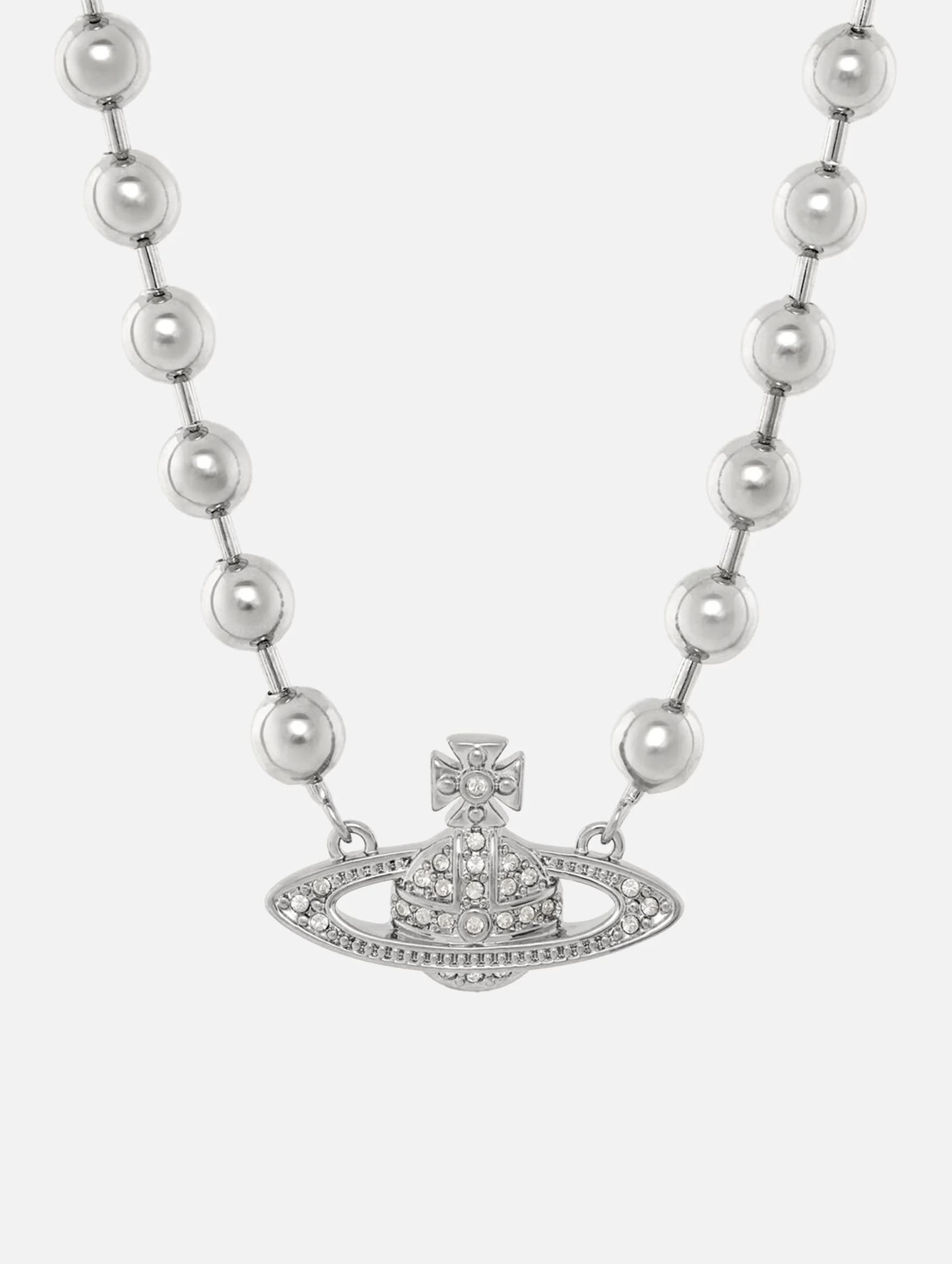 Man Thames Mini Relief Necklace in Silver