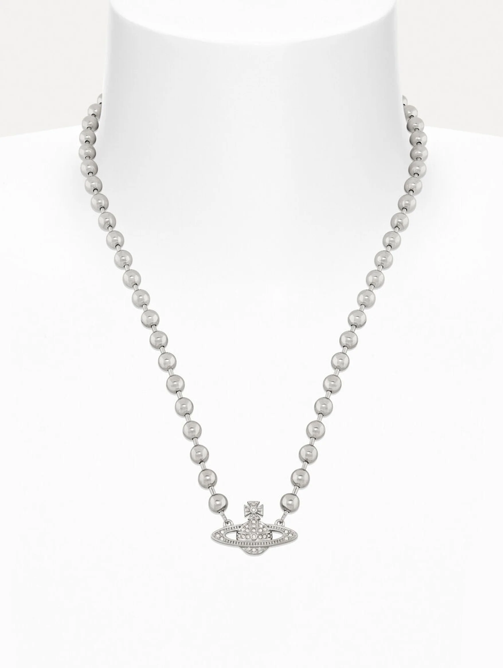 Man Thames Mini Relief Necklace in Silver - Image 2