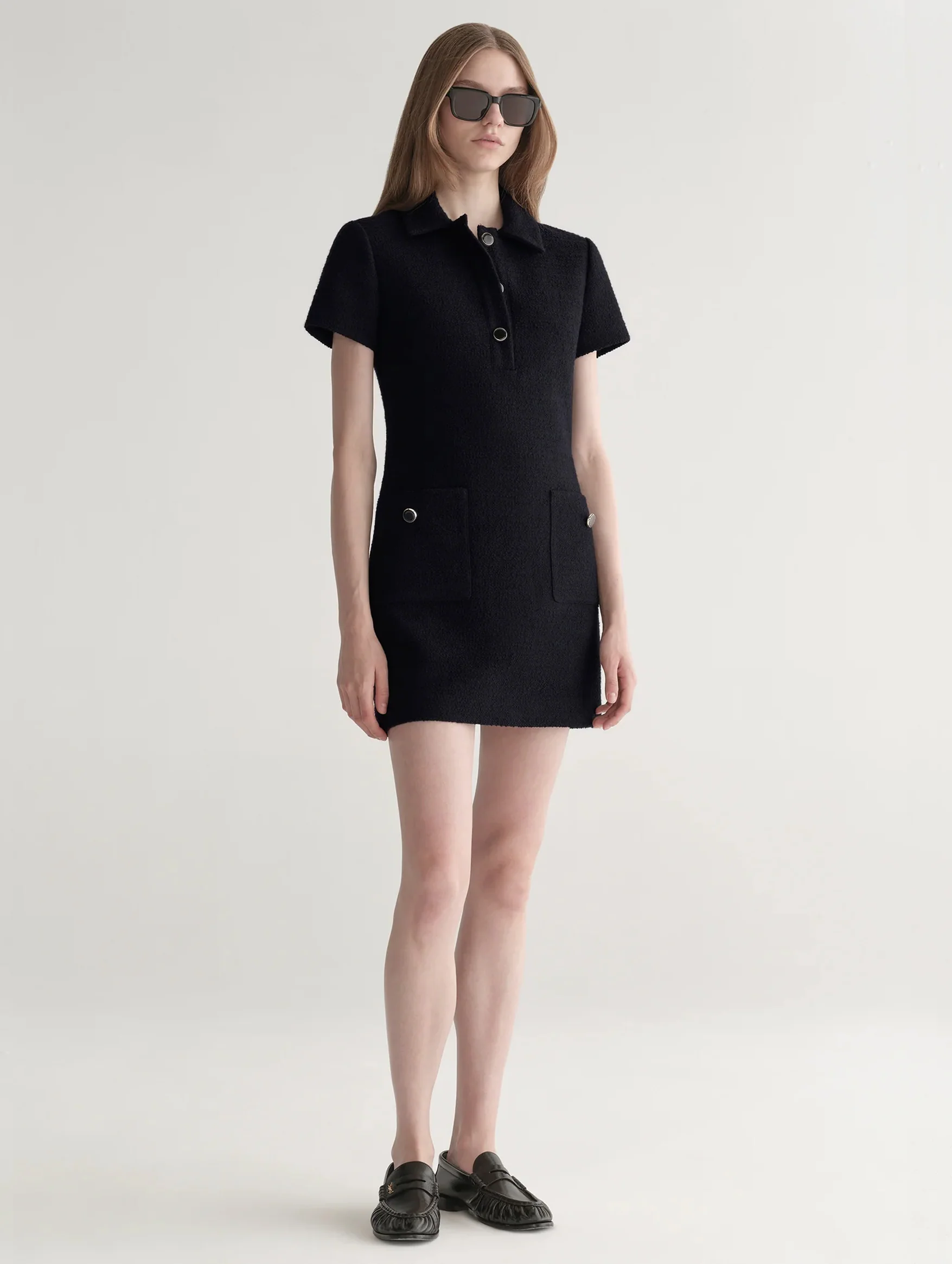 Marcie Dress in Deep Navy - Image 4