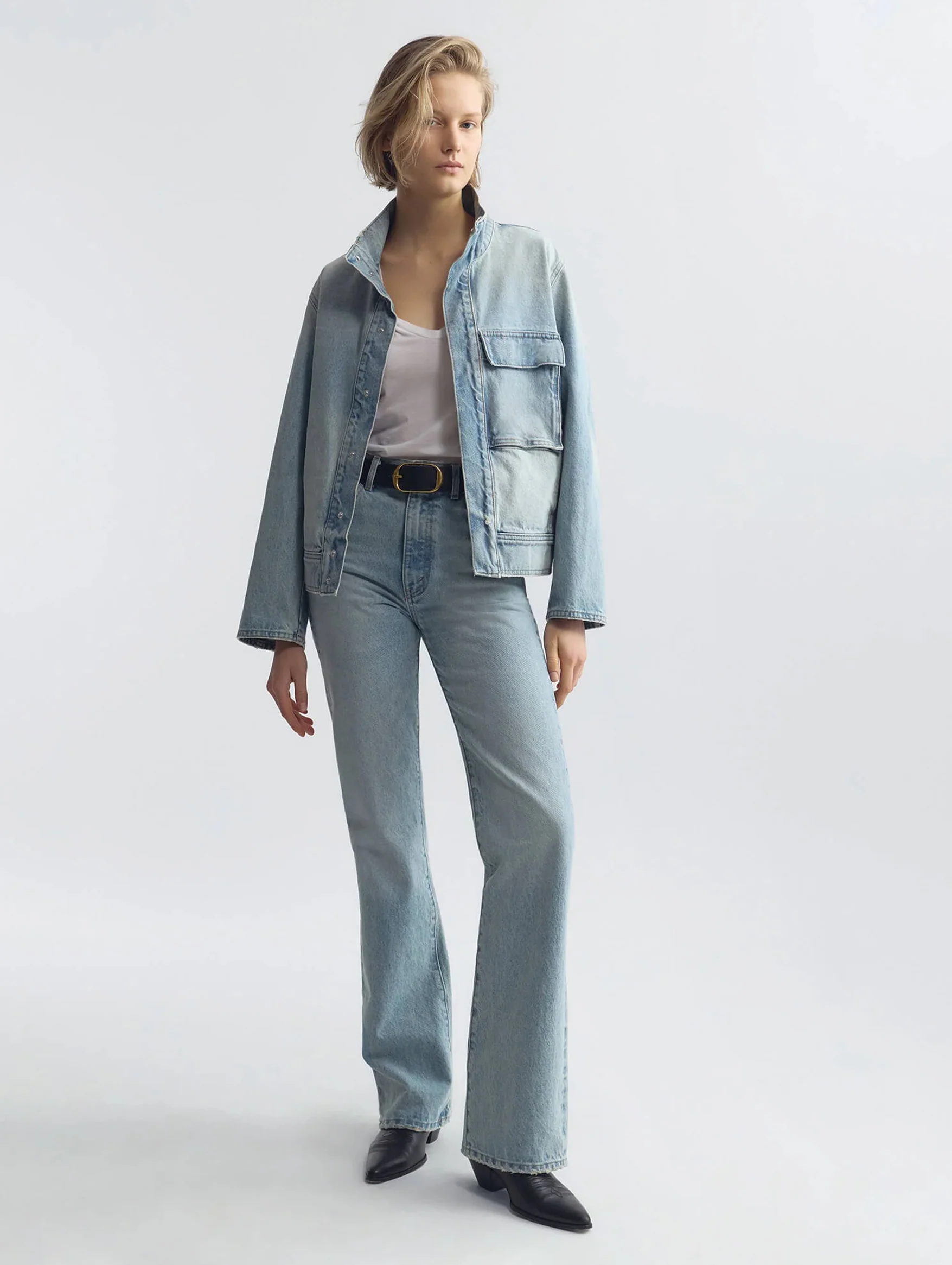 Marilou Denim Jacket in Alice Wash - Image 2