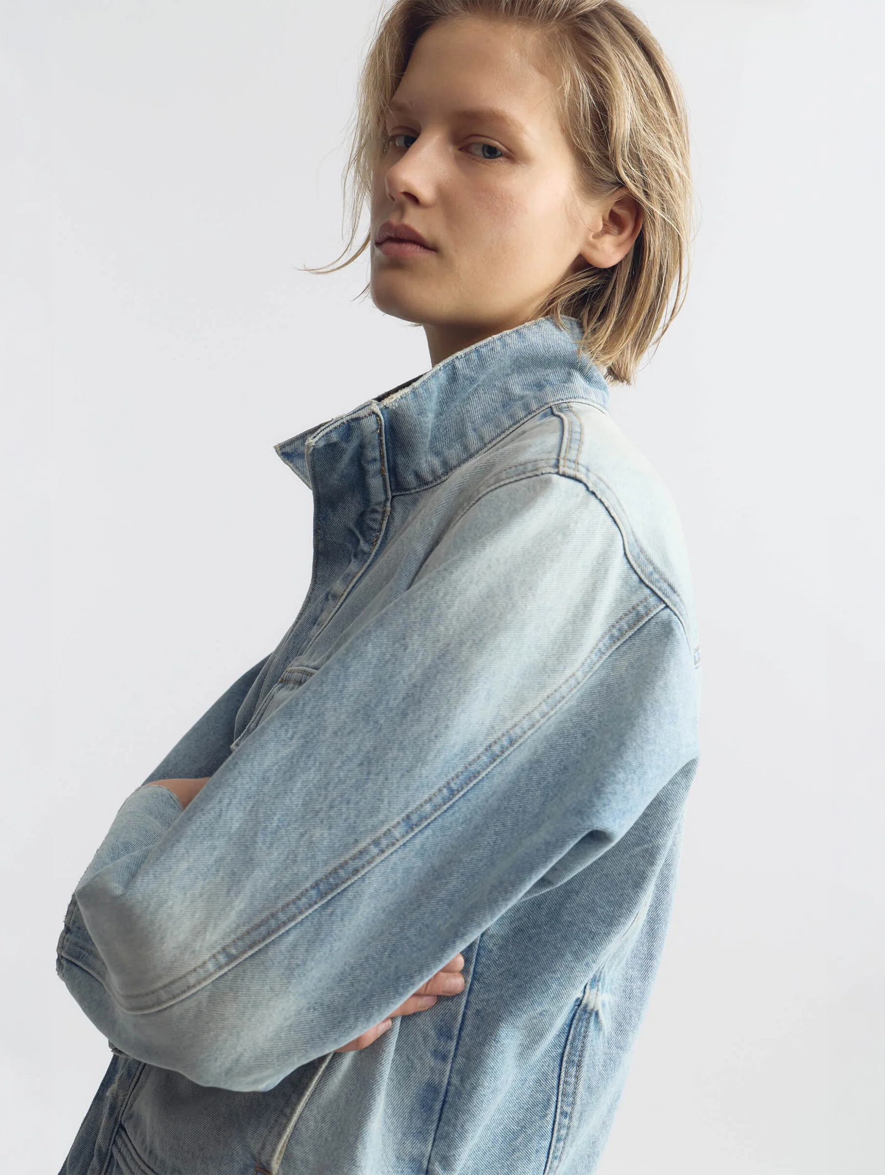 Marilou Denim Jacket in Alice Wash - Image 5