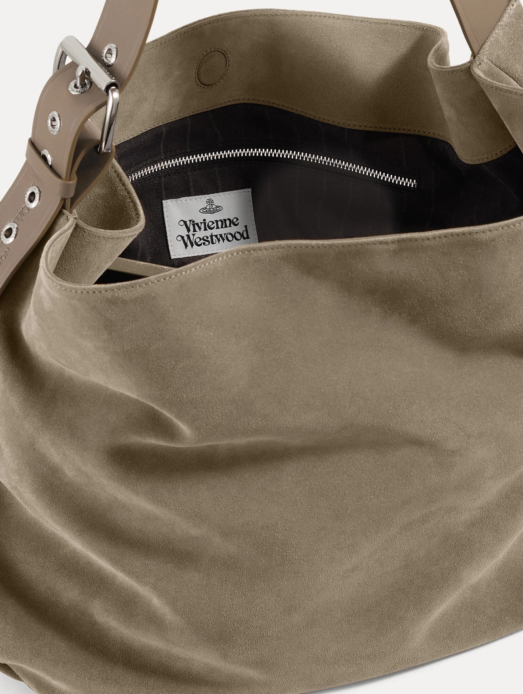 Maxime Large Shoulder Bag in Stone - Image 3