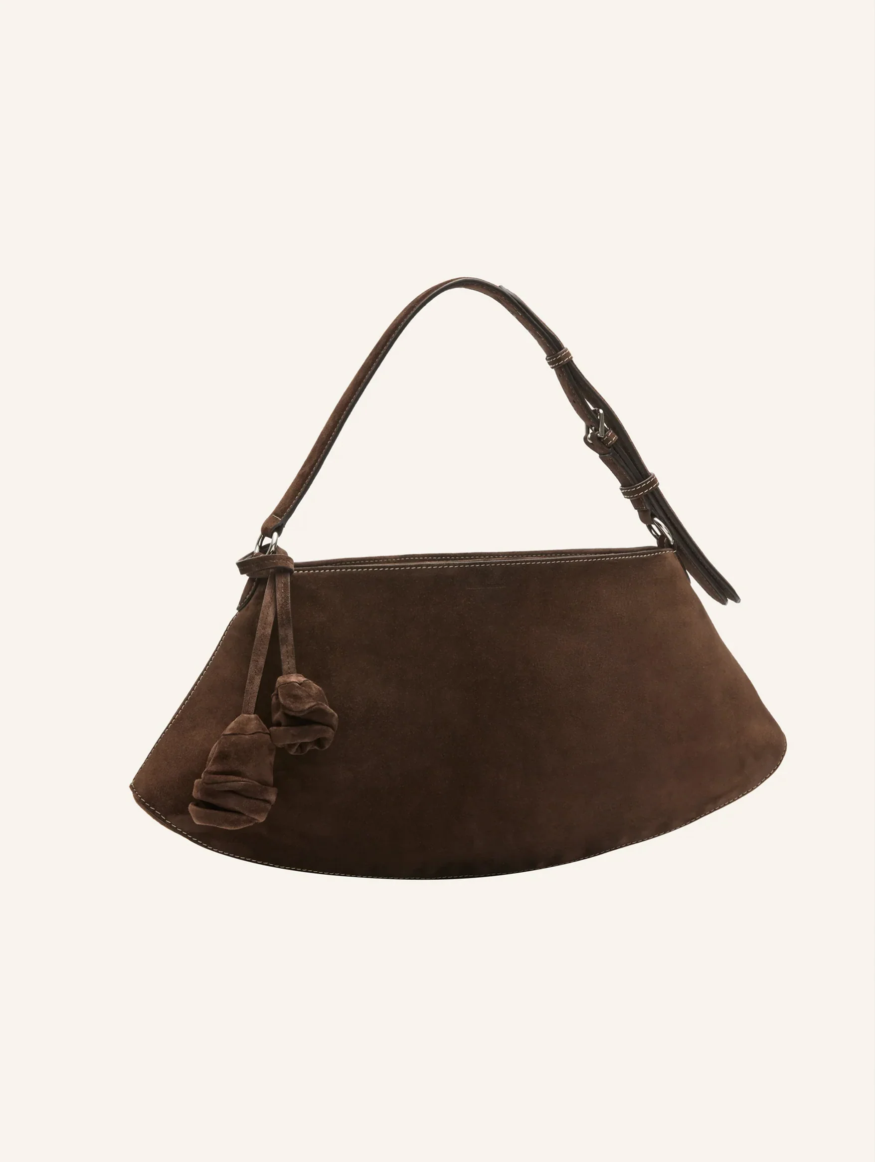 Maya Bag in Brown Suede - Image 3