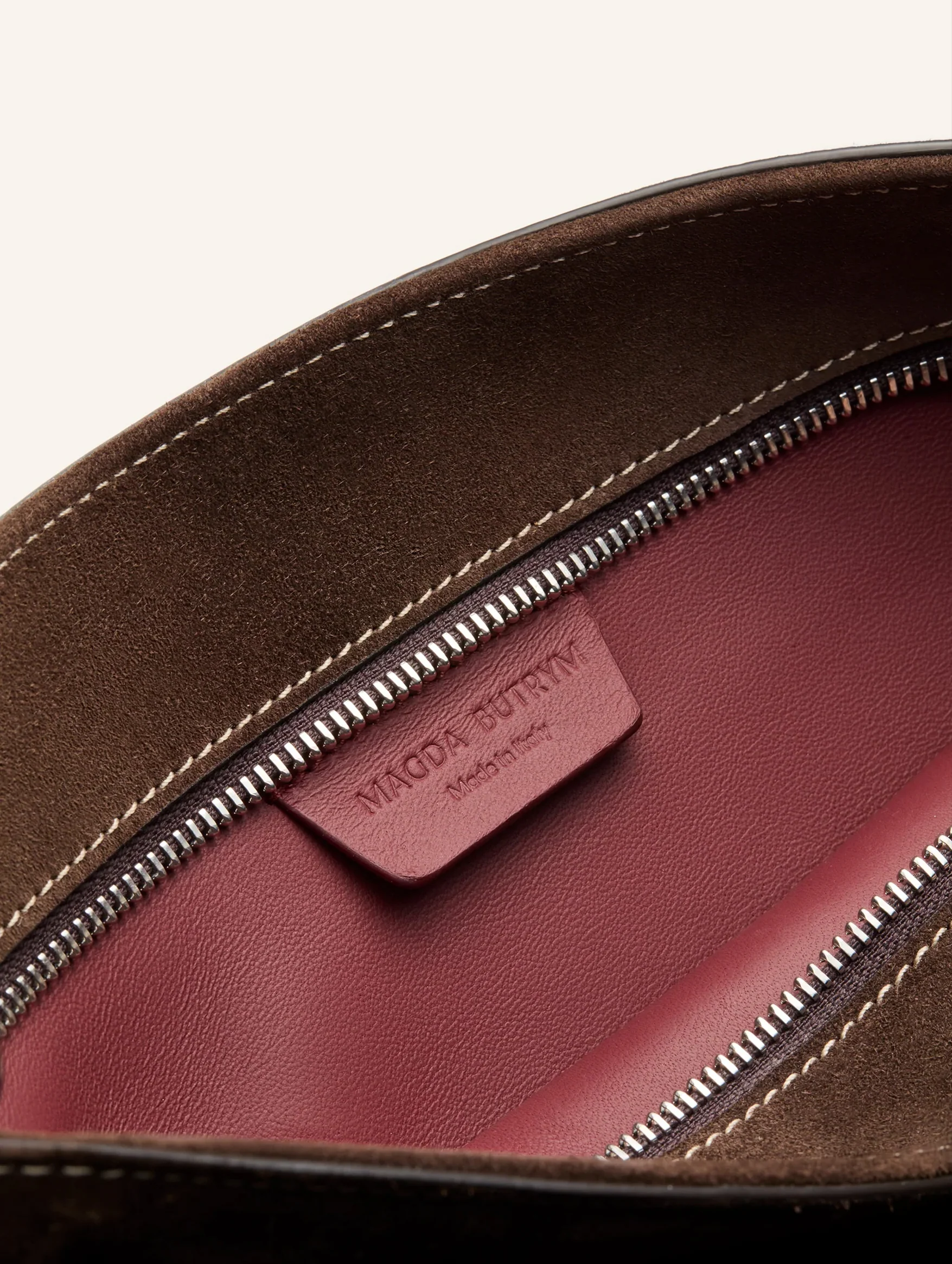 Maya Bag in Brown Suede - Image 6
