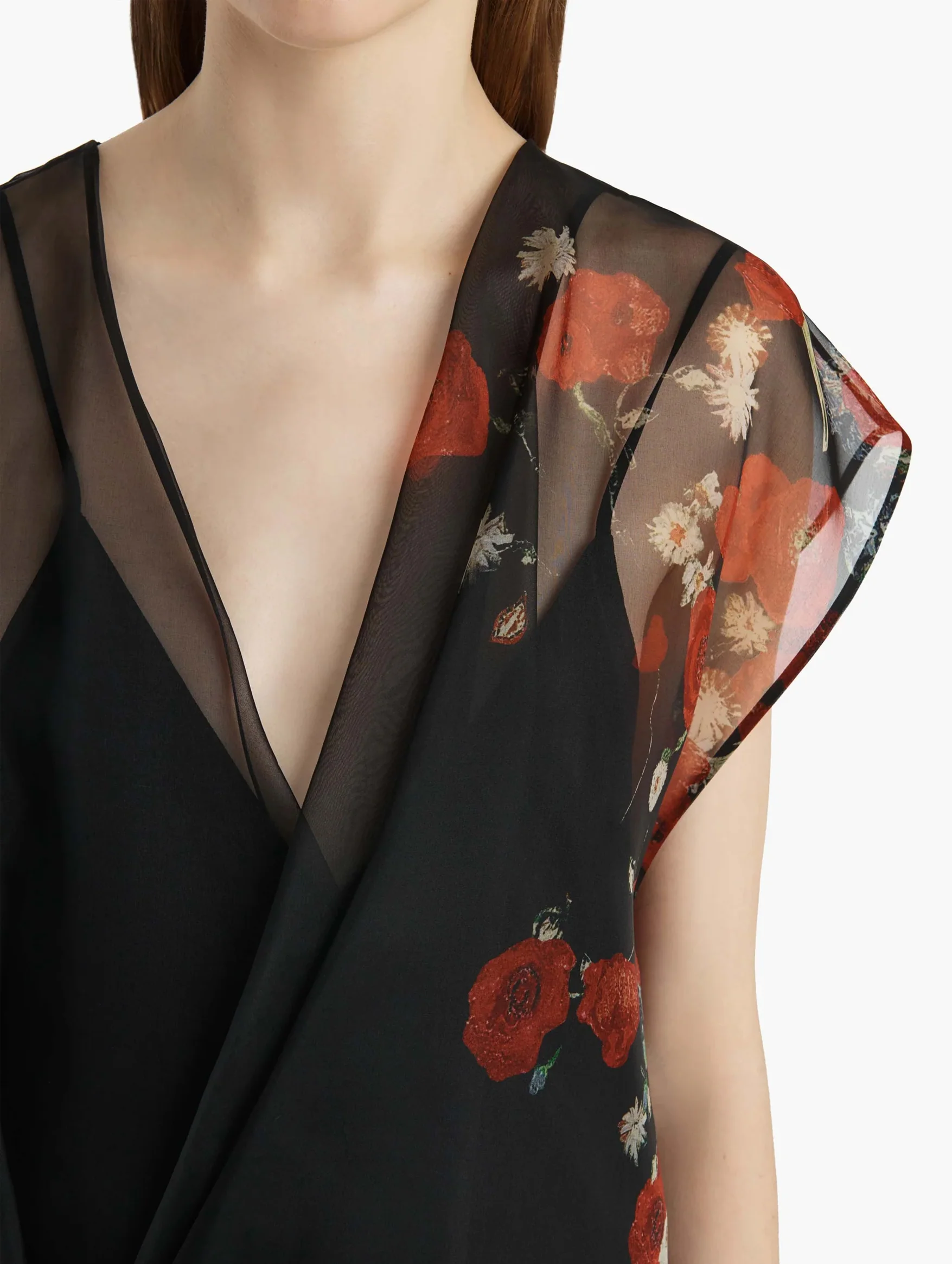 Merith Dress in Black and Red - Image 3