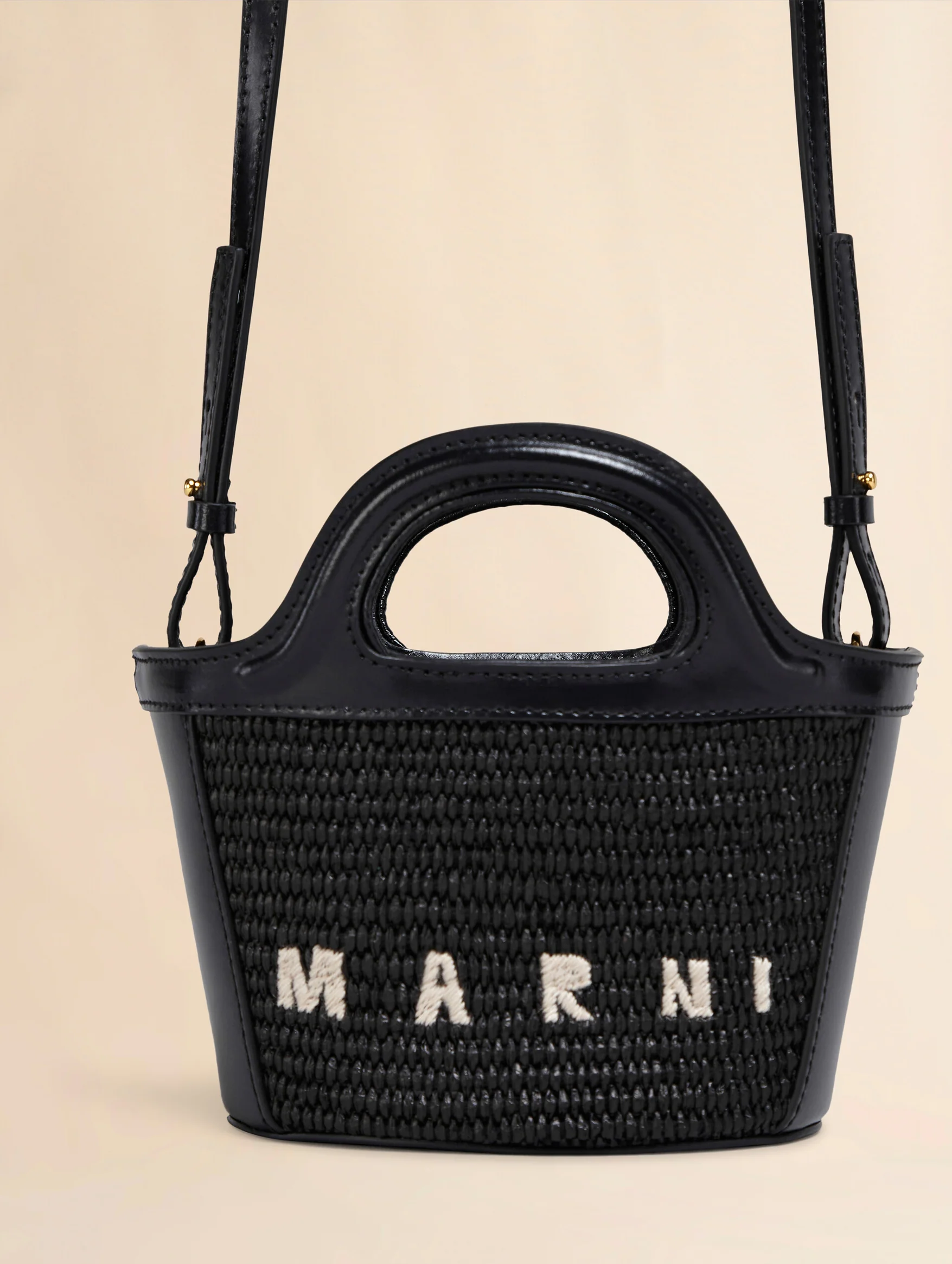 Micro Tropicalia Tote Bag in Black - Image 4
