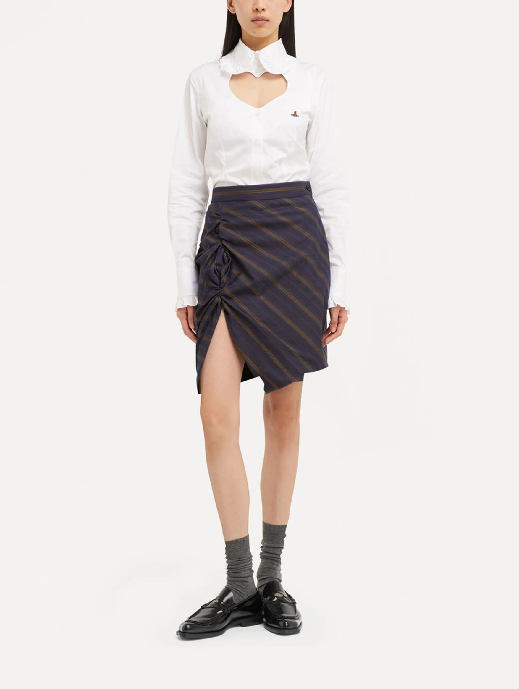 Mini Side Panther Skirt in Dusk - Image 2