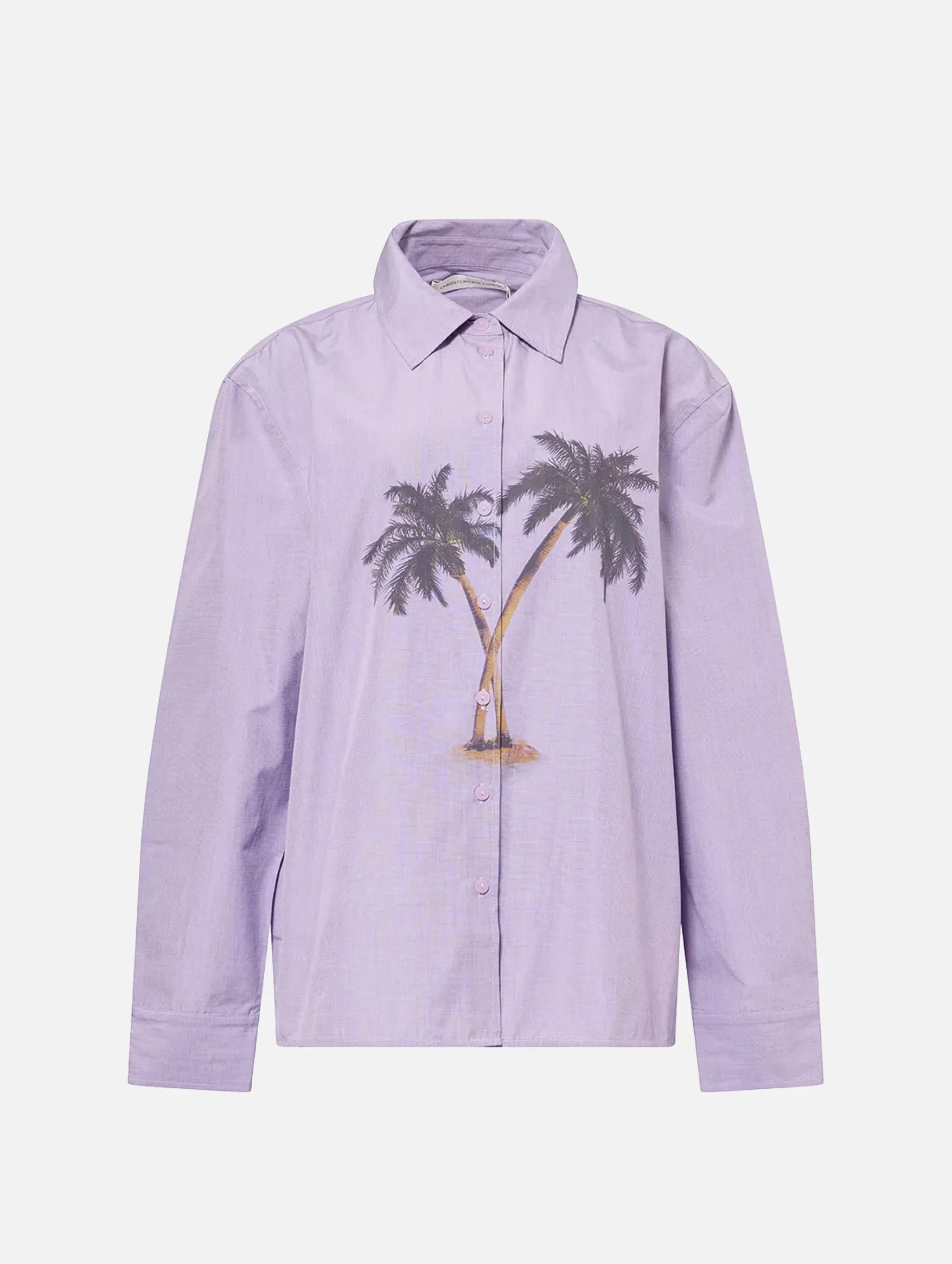 Mirage Palm Shirt in Lilac Palm Print