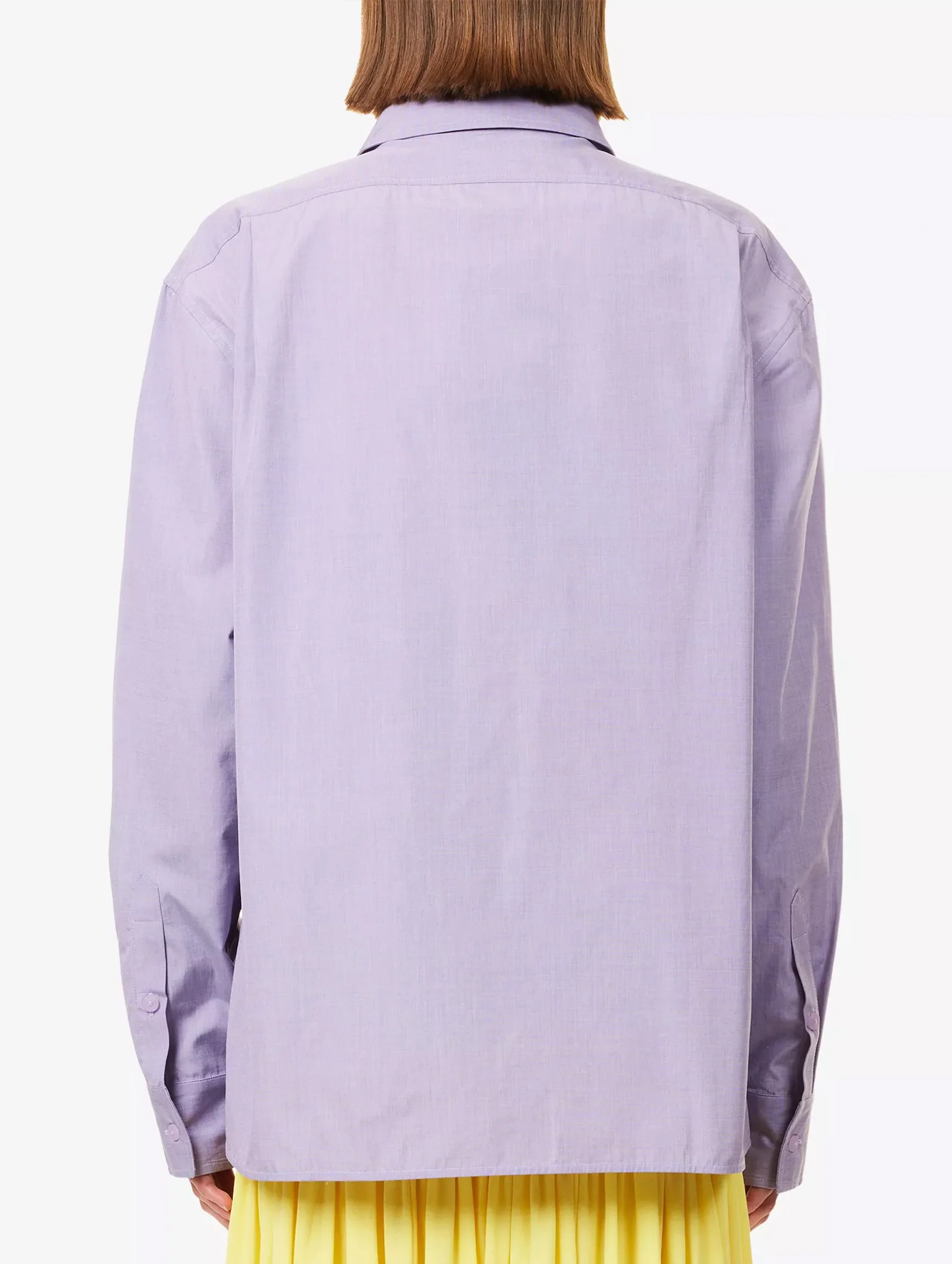 Mirage Palm Shirt in Lilac Palm Print - Image 5
