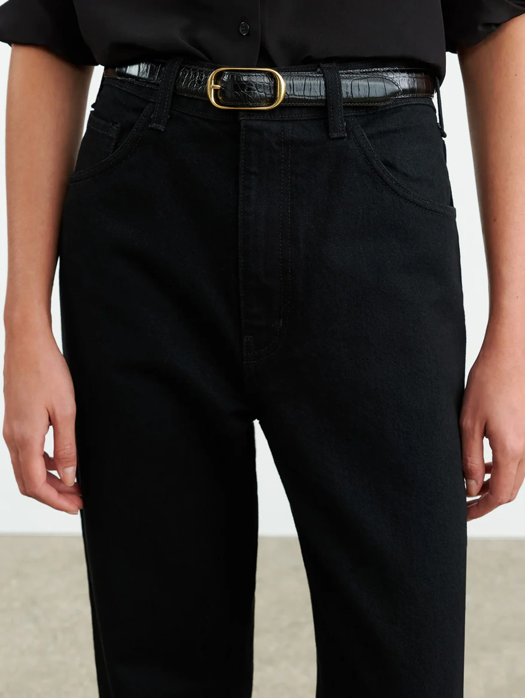 Mitchell Jean in Distressed Black - Image 4