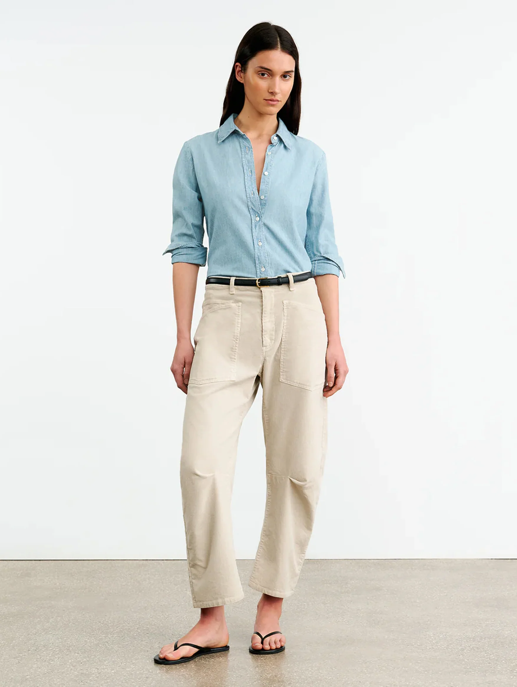 Monti Denim Shirt in Chambray - Image 2