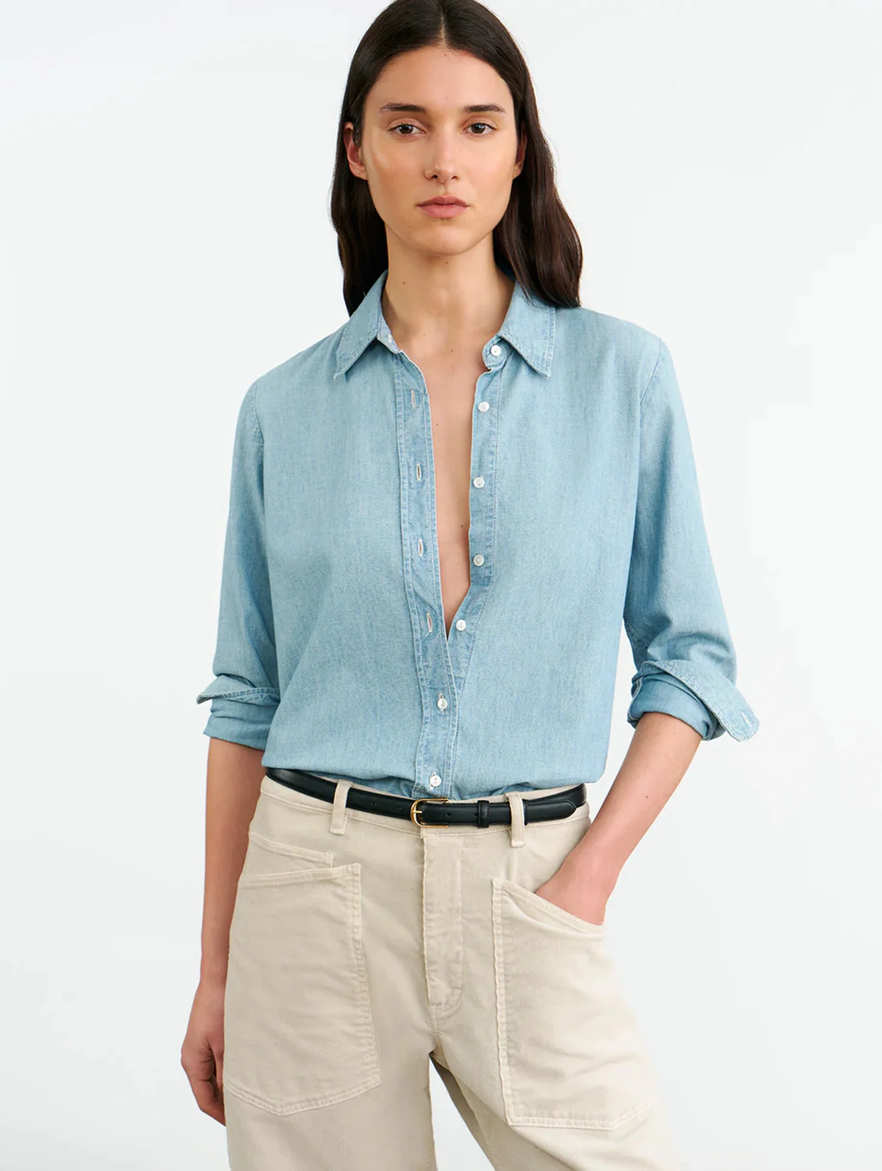 Monti Denim Shirt in Chambray - Image 3