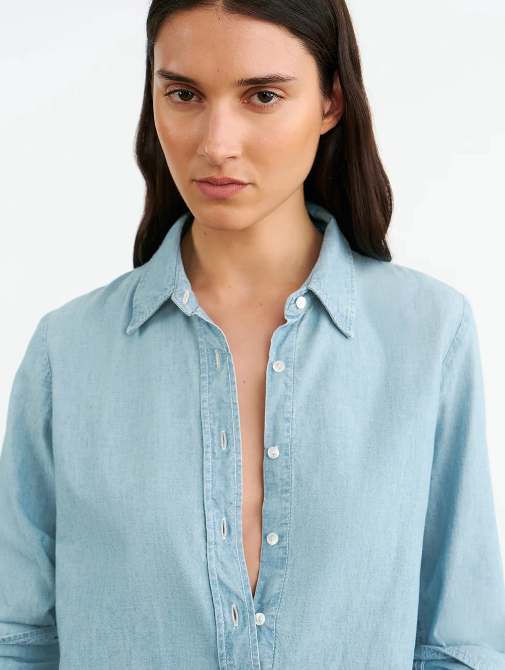 Monti Denim Shirt in Chambray - Image 4