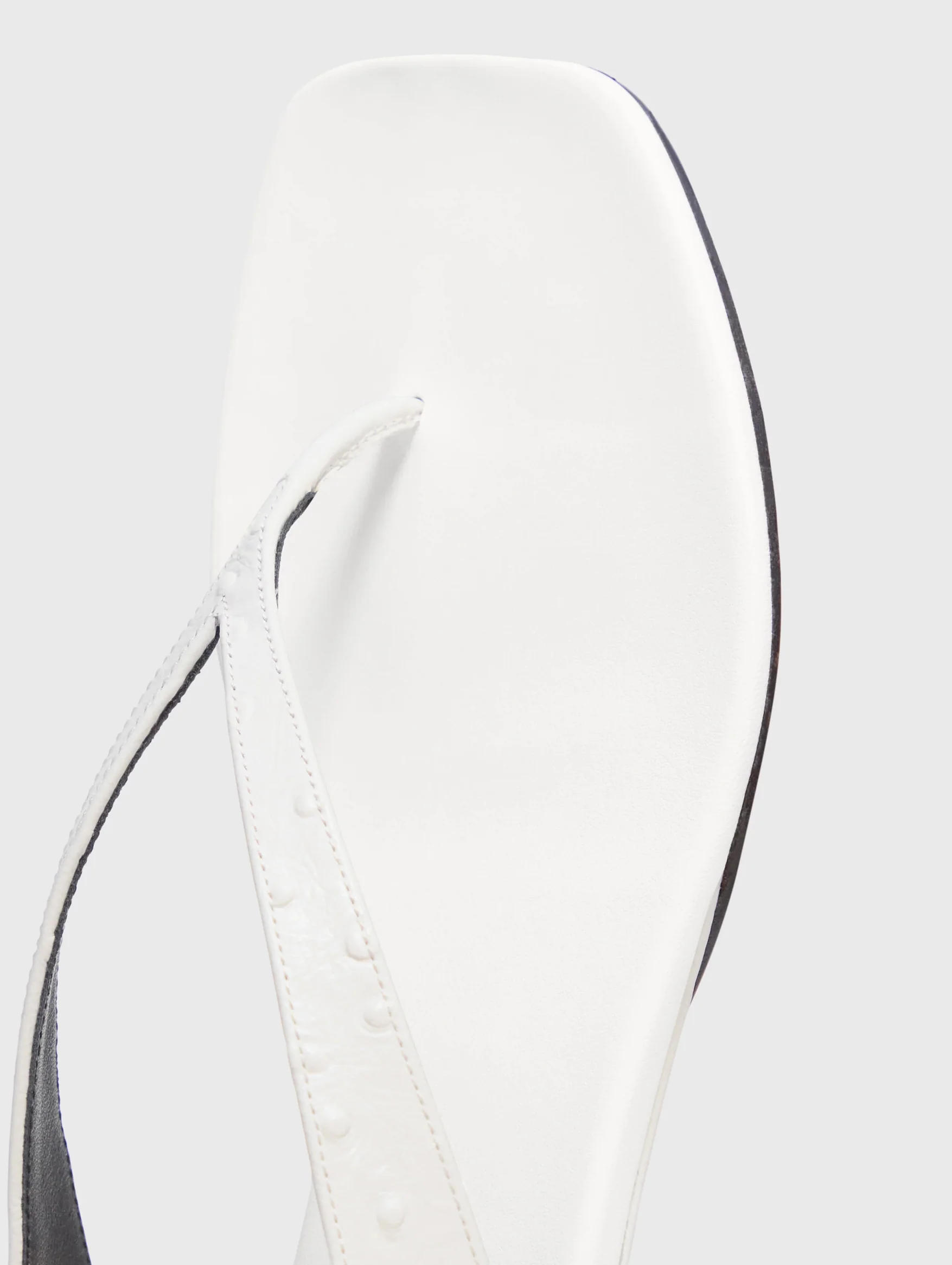 Niham Mini Wedge Sandals in White - Image 5