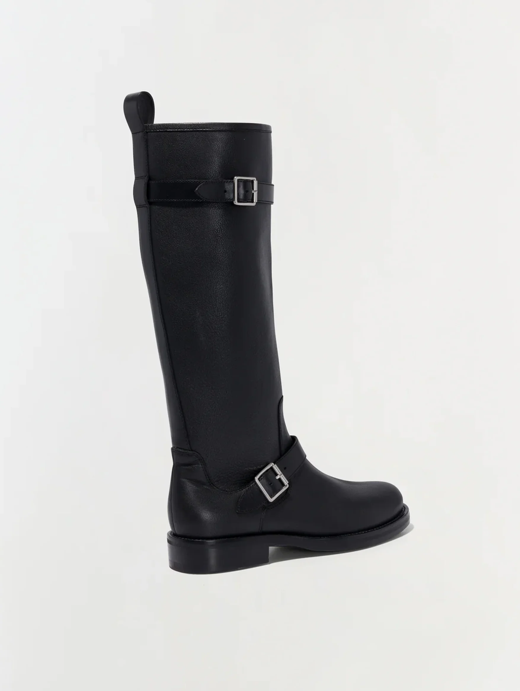 Noah Leather Boot in Black - Image 3