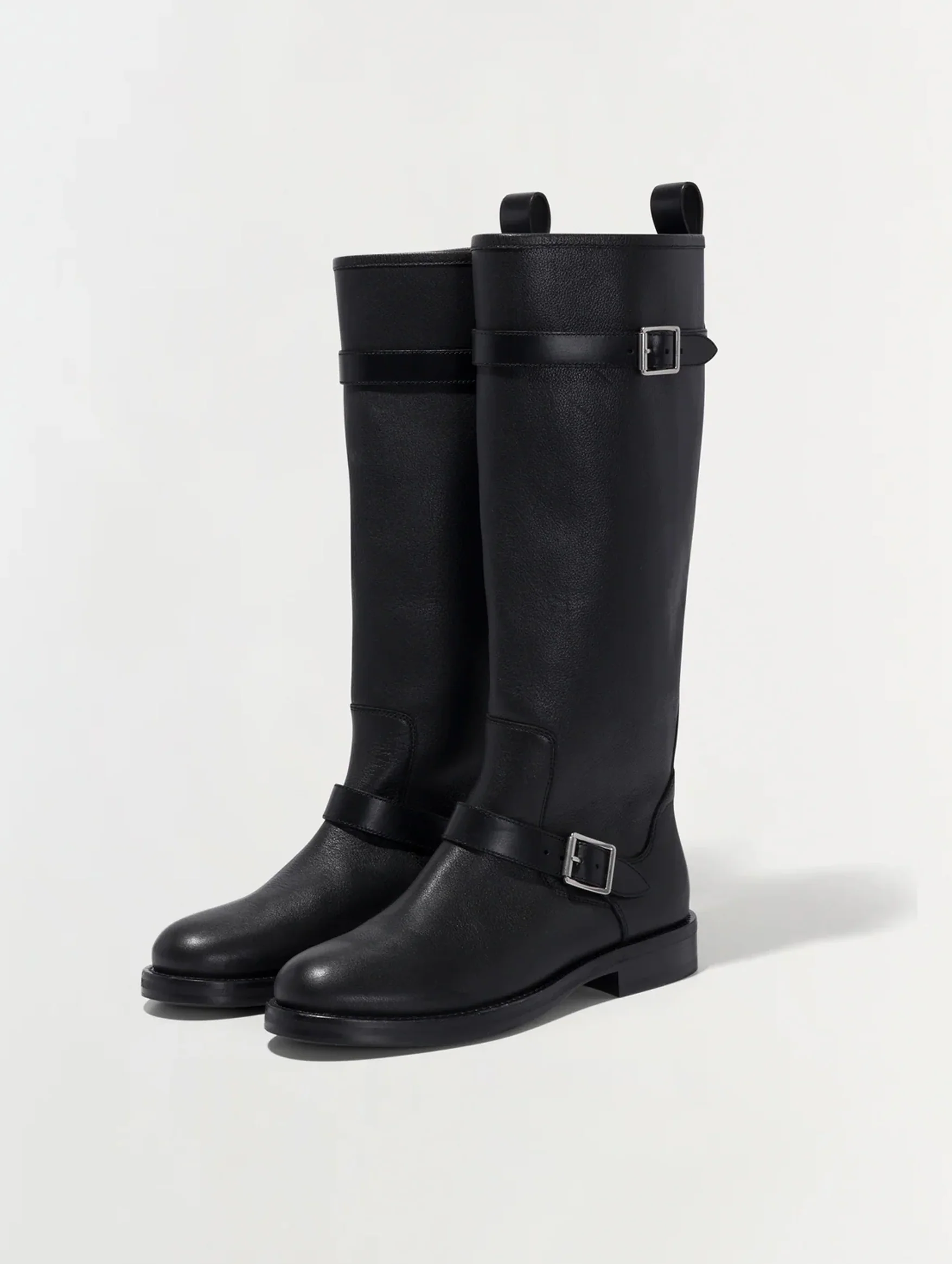 Noah Leather Boot in Black - Image 5