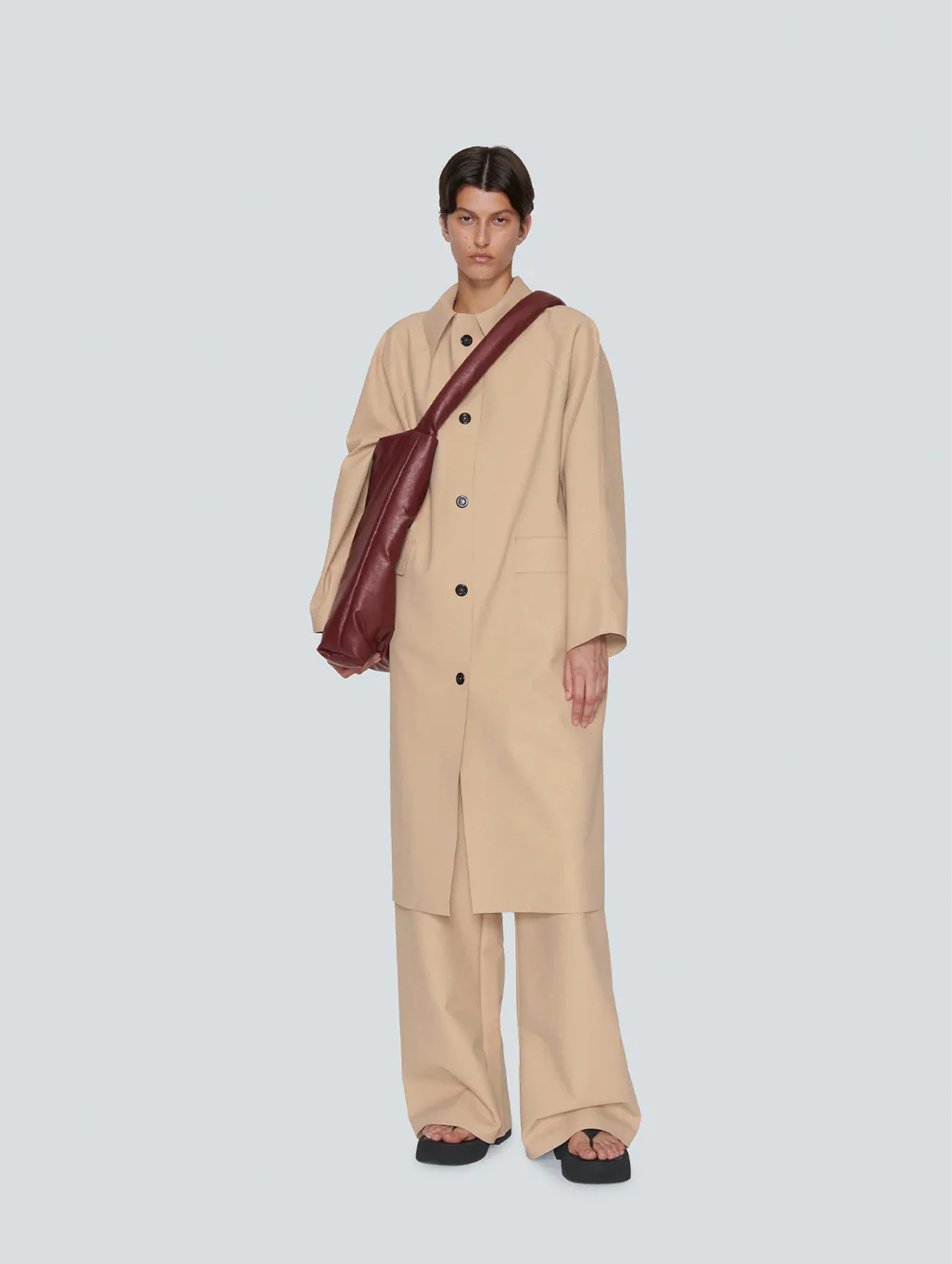 Original Below Rubber Coat in Latte - Image 2