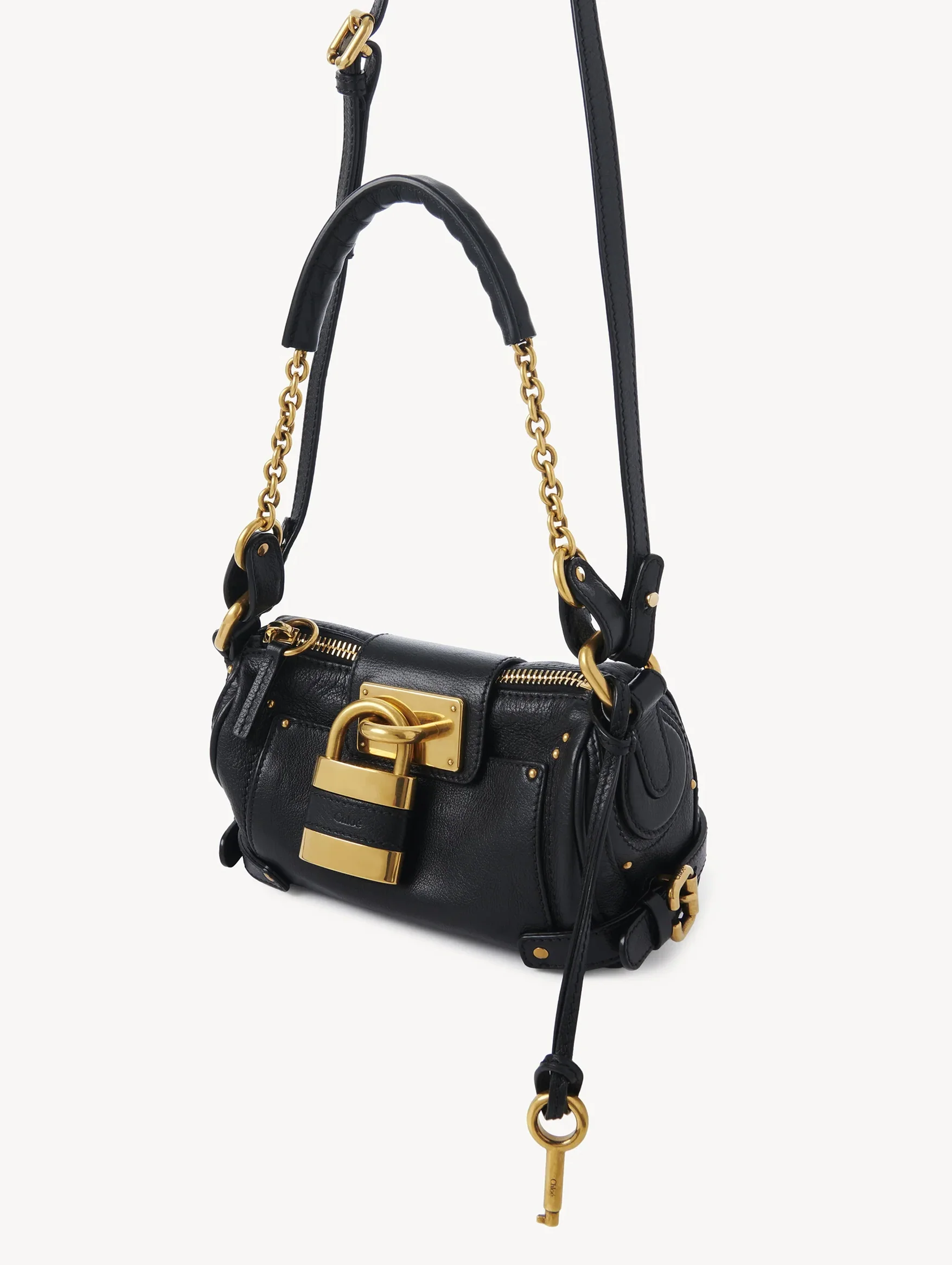 Paddington Small Chain Bag in Black - Image 3