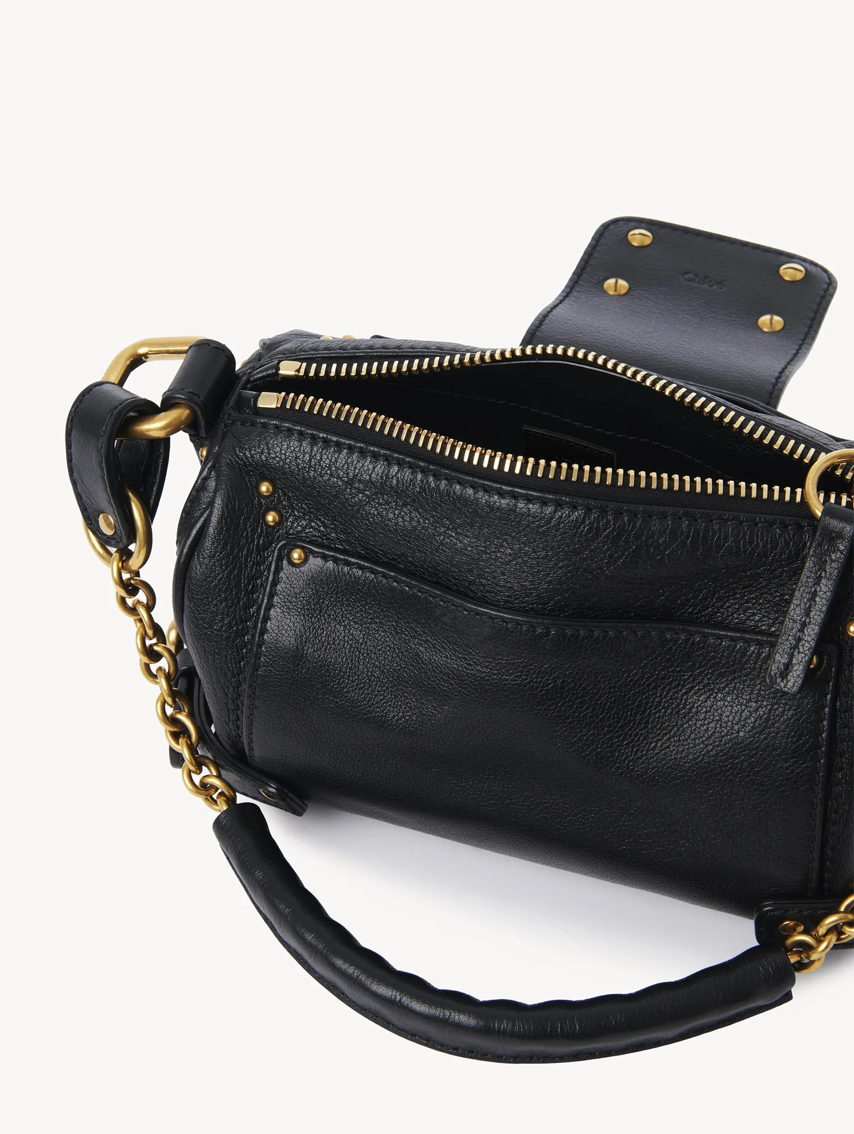 Paddington Small Chain Bag in Black - Image 6
