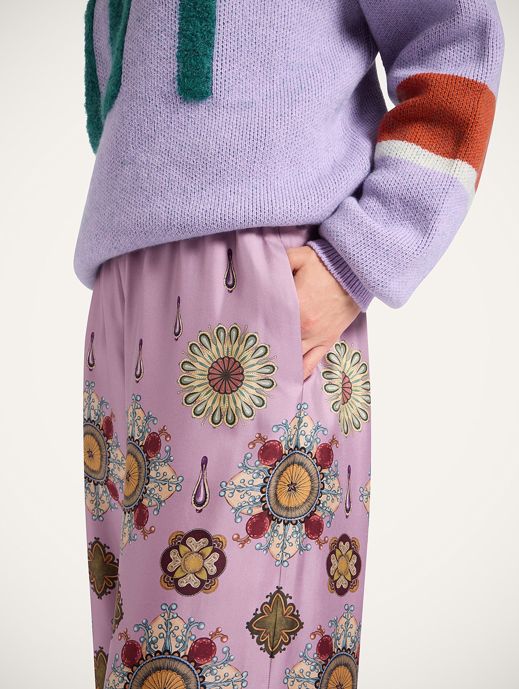 Palazzo Pants in Dusty Pink Nucleus Placée - Image 4