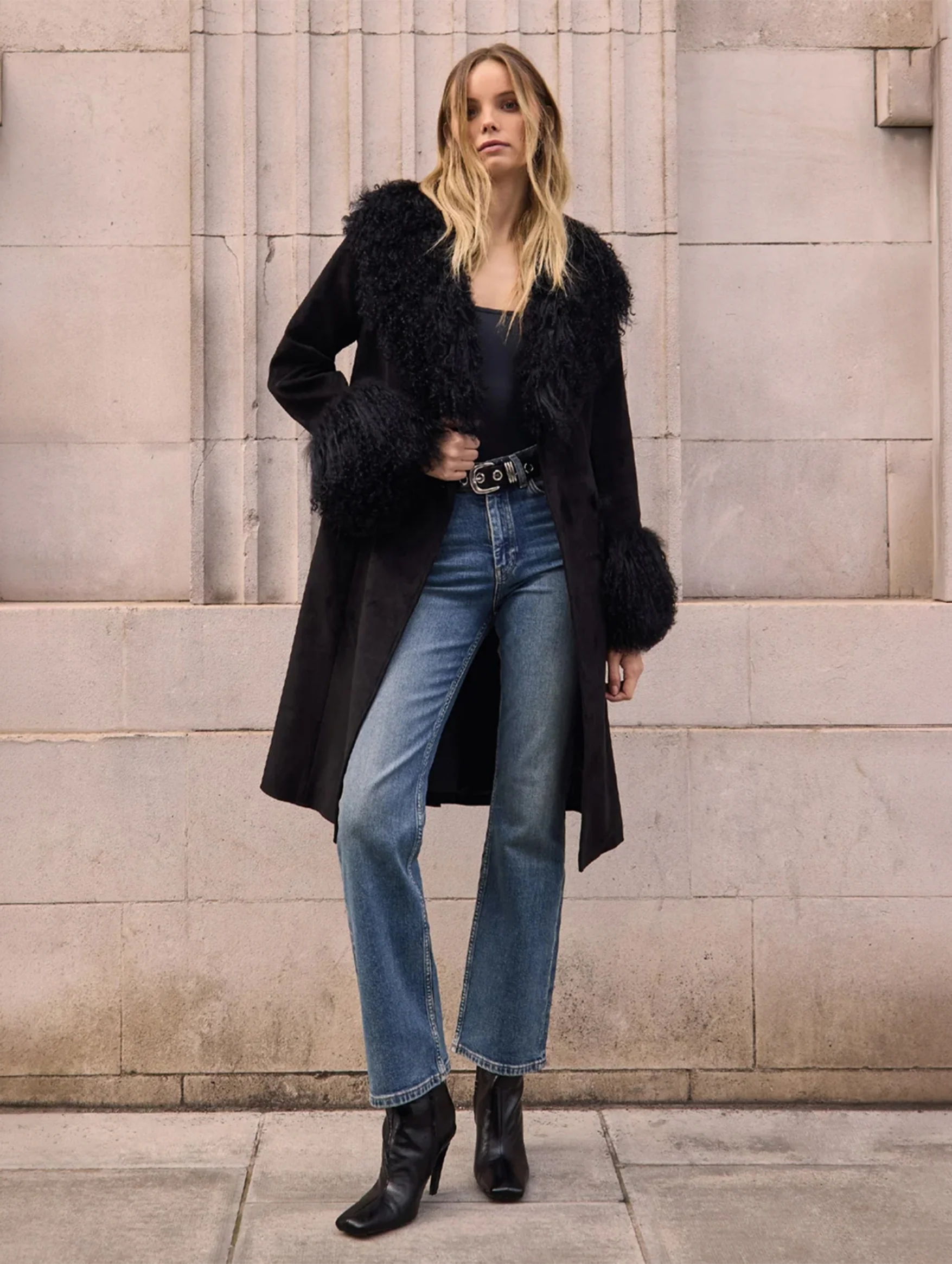 Penny Coat in Black - Image 2