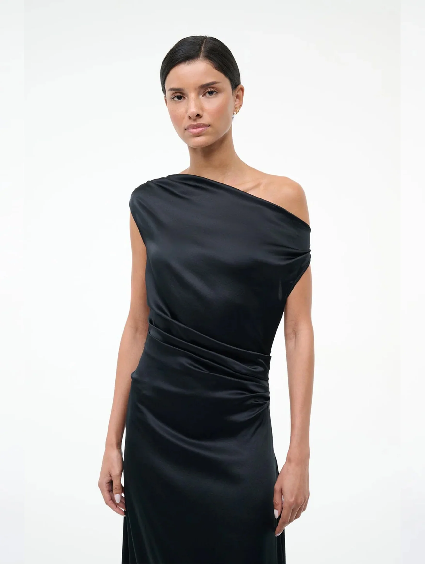 Phare Silk Maxi Dress in Black - Image 5